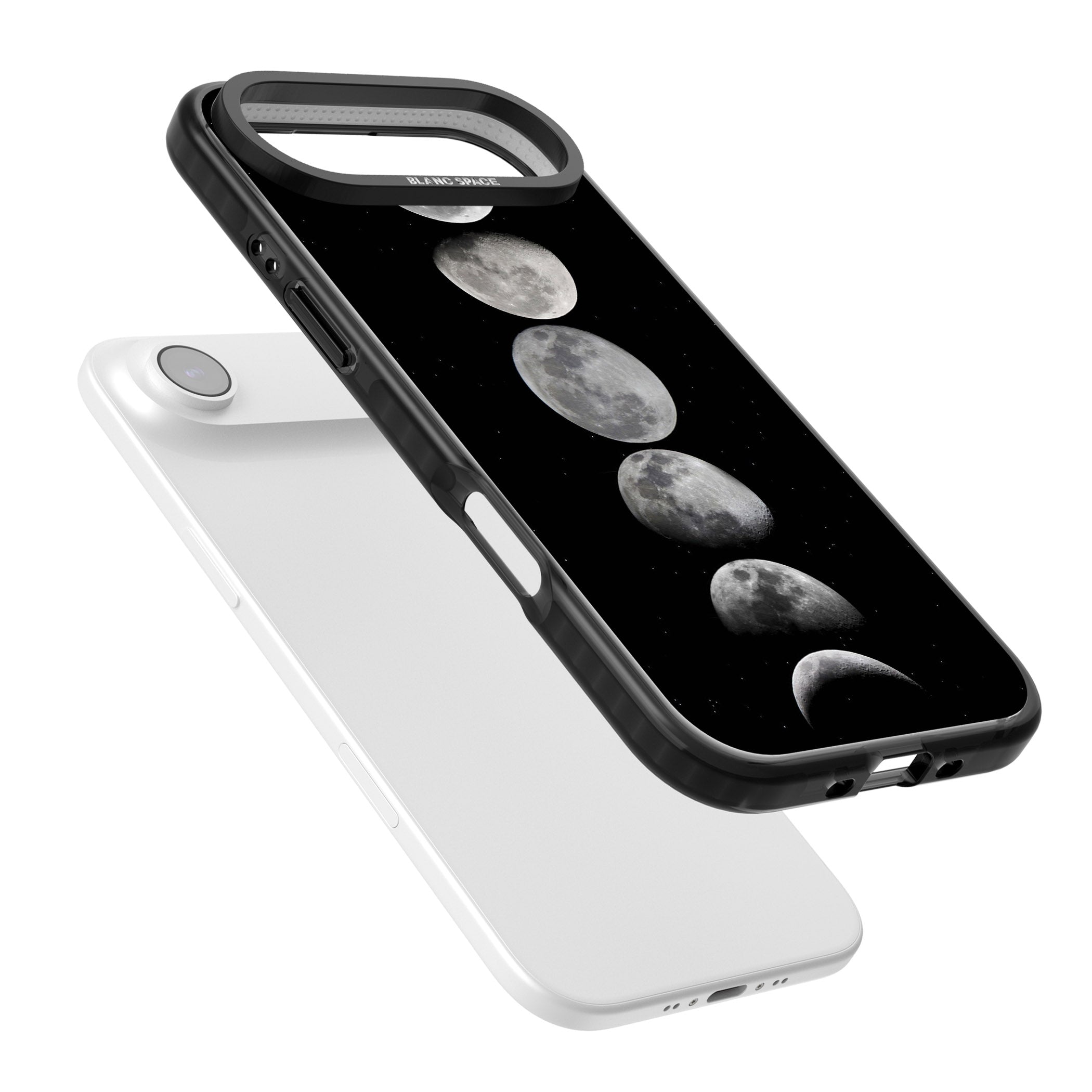 Phases Of The Moon iPhone 17 Air Impact Pro Black Phone Case Colours