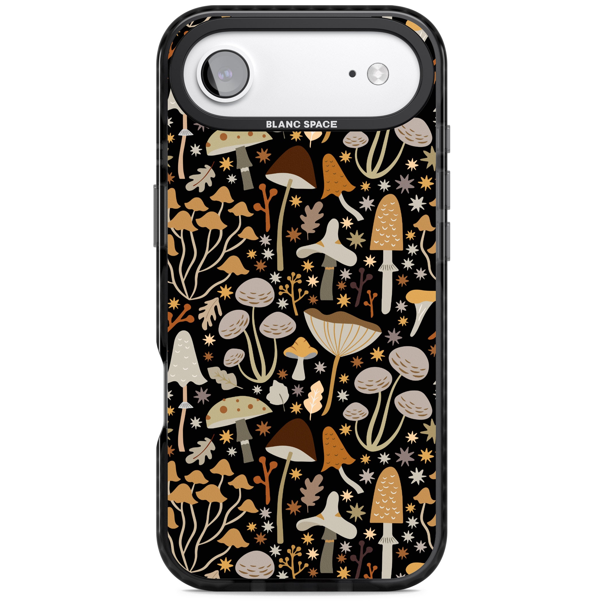Mushroom Dream Pattern iPhone 17 Air Impact Pro Black Phone Case