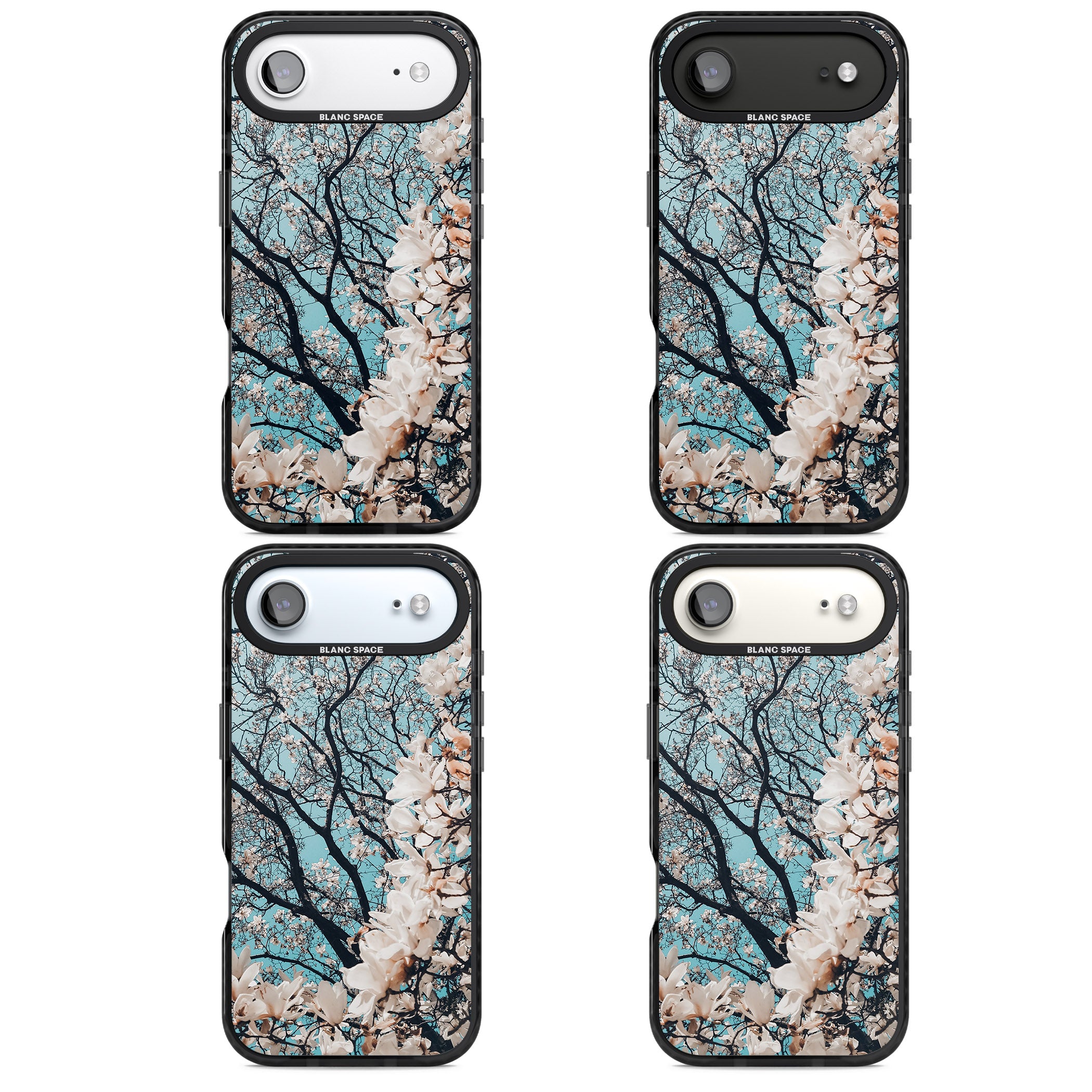 Magnolia Bloom iPhone 17 Air Impact Pro Black Phone Case APT Impact Protection