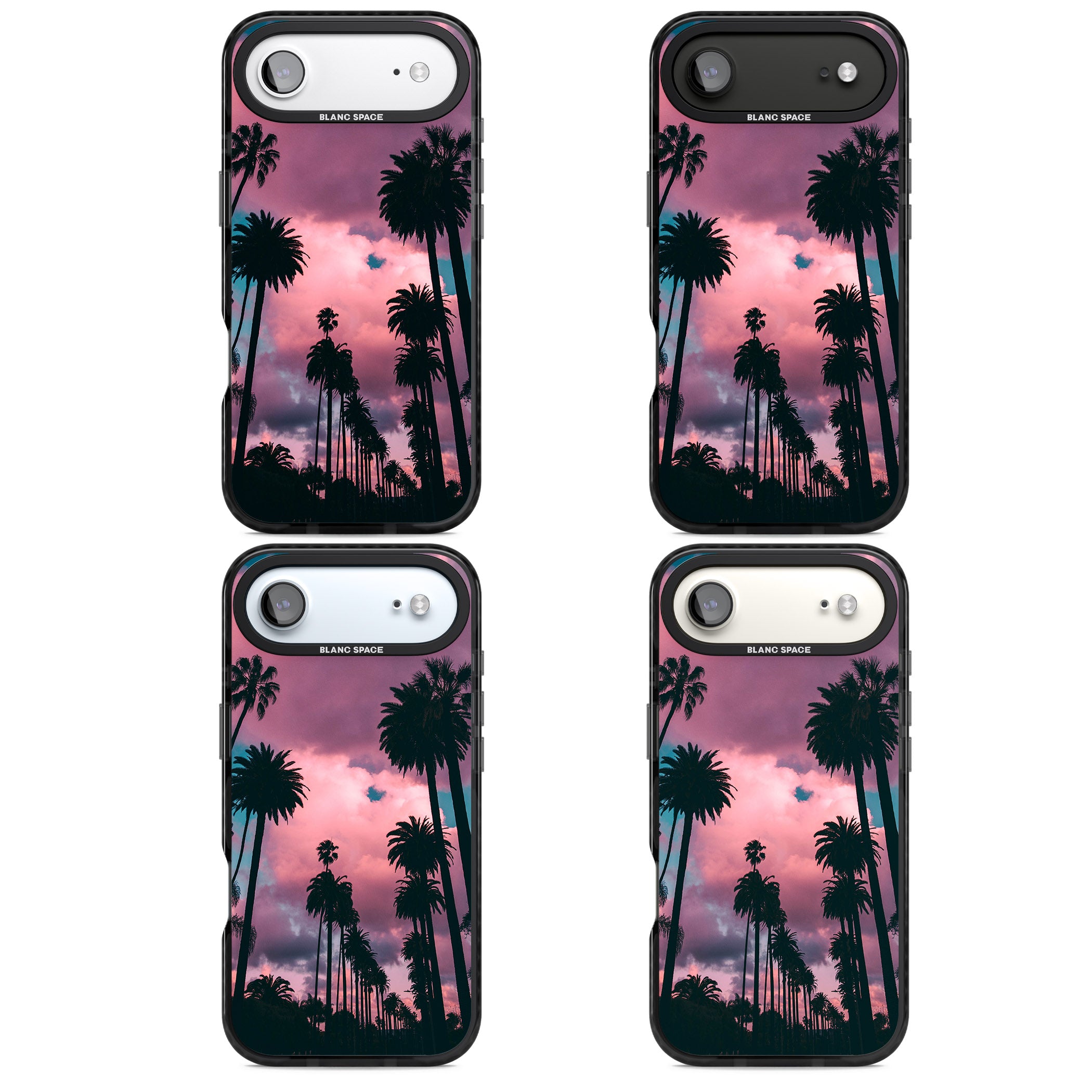 Sunset Palms iPhone 17 Air Impact Pro Black Phone Case APT Impact Protection