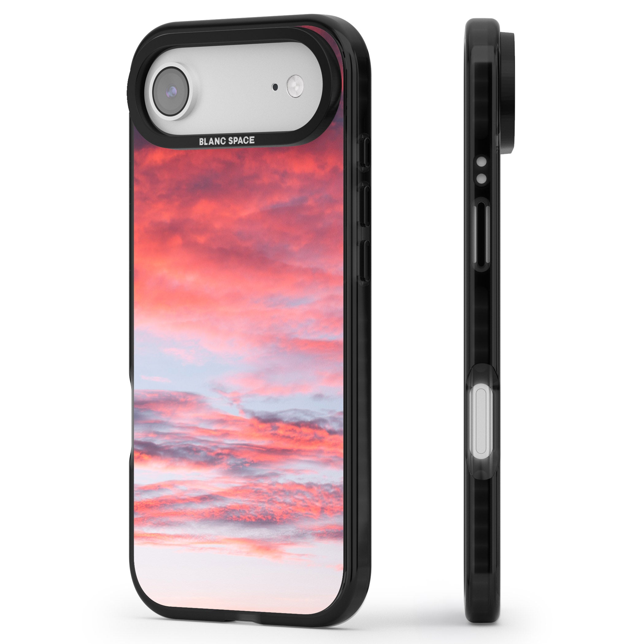 Sunset Skies iPhone 17 Air Impact Pro Black Phone Case Side Profile