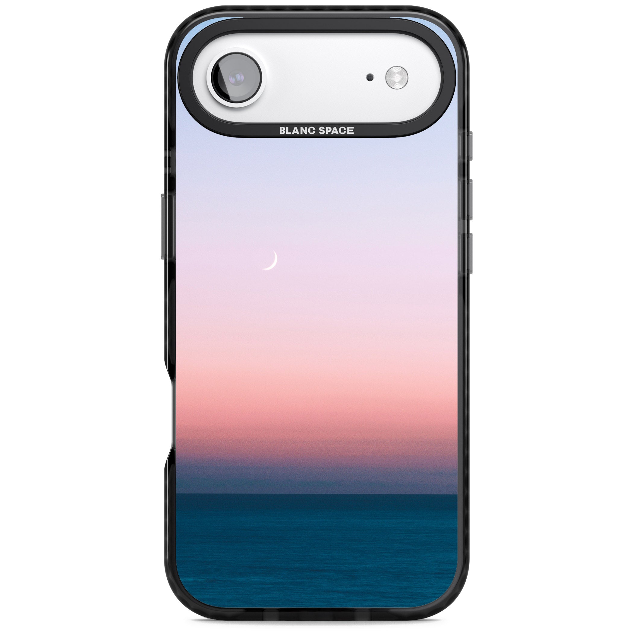 Pastel Ocean Sunset iPhone 17 Air Impact Pro Black Phone Case