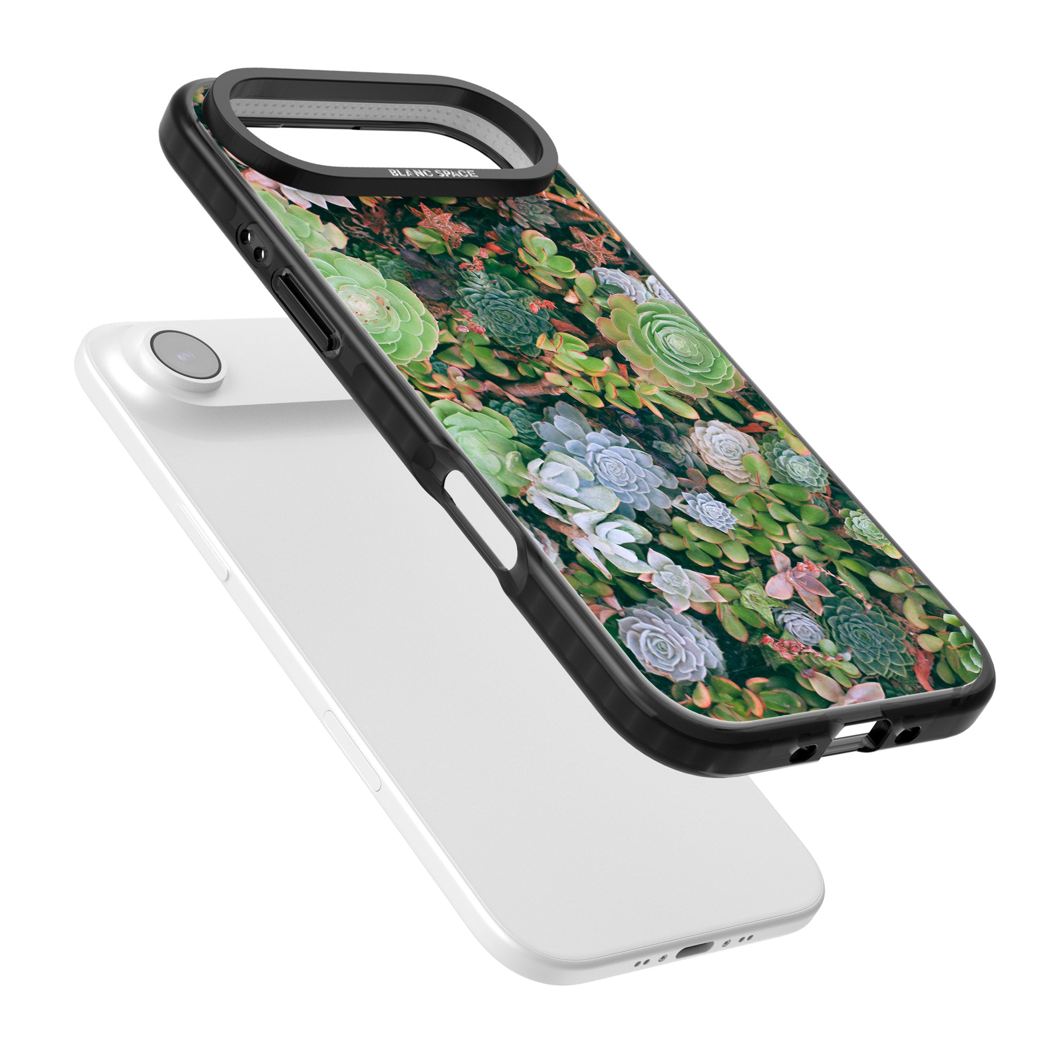 Succulent Garden iPhone 17 Air Impact Pro Black Phone Case Colours