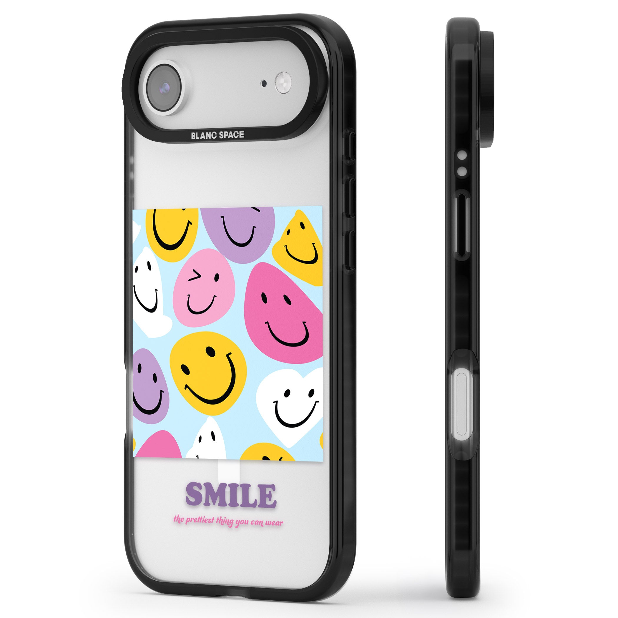 A Smile iPhone 17 Air Impact Pro Black Phone Case Side Profile