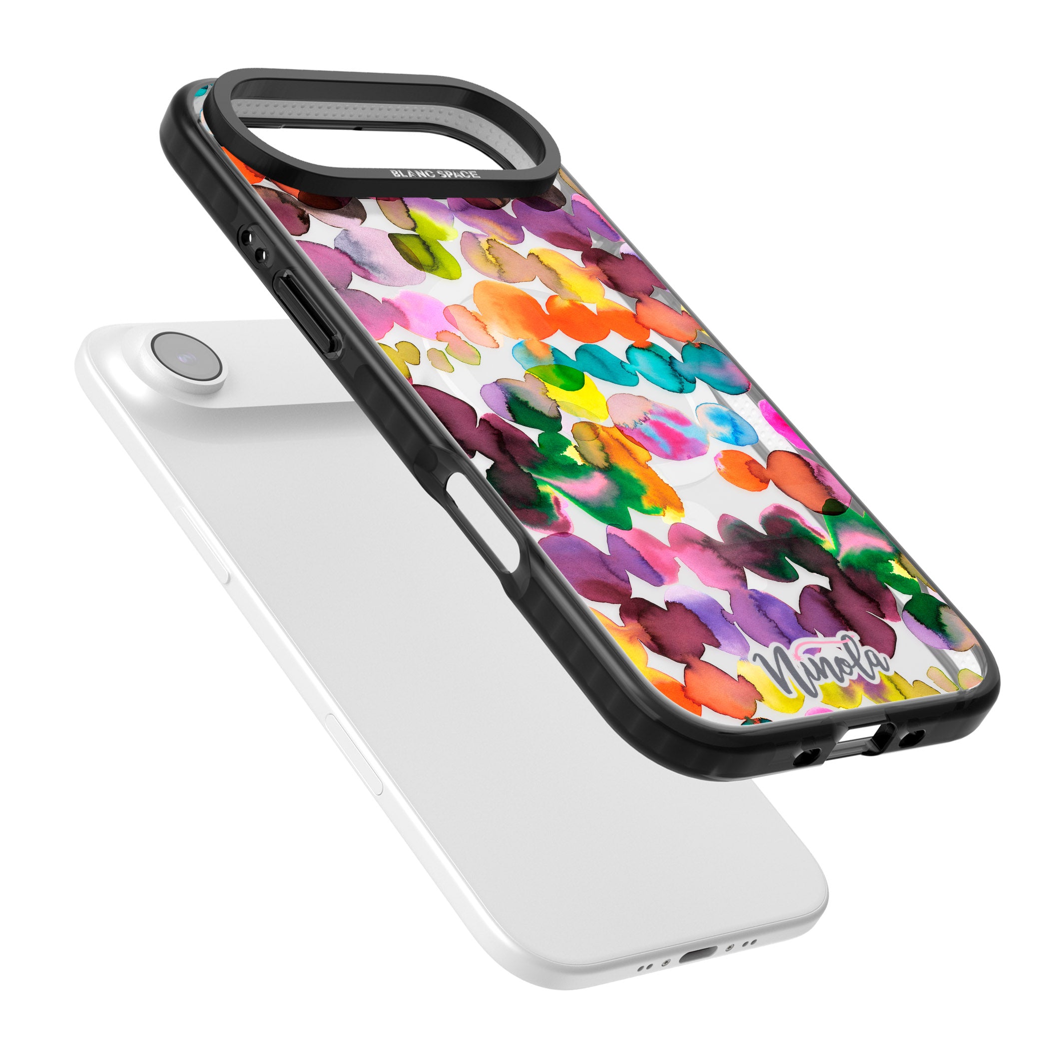 Ink Splash Hues iPhone 17 Air Impact Pro Black Phone Case Colours