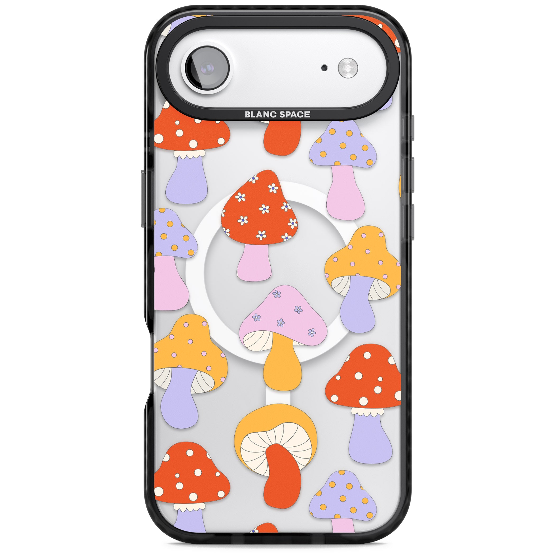 Happy Shrooms iPhone 17 Air Impact Pro Black Phone Case