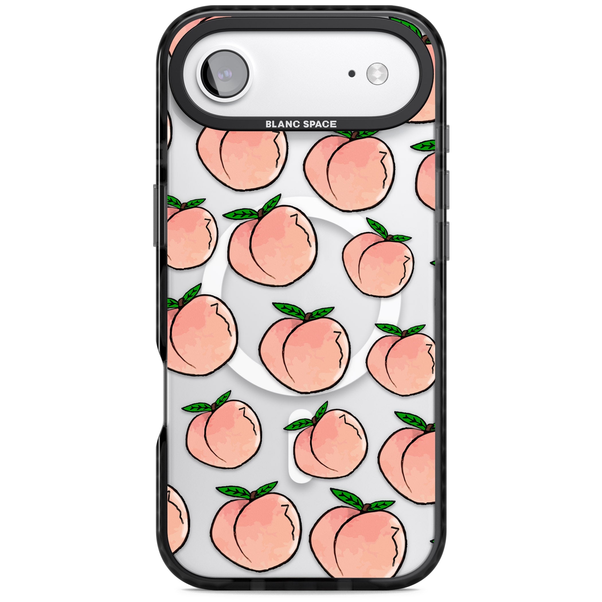 Peachy Picnic iPhone 17 Air Impact Pro Black Phone Case