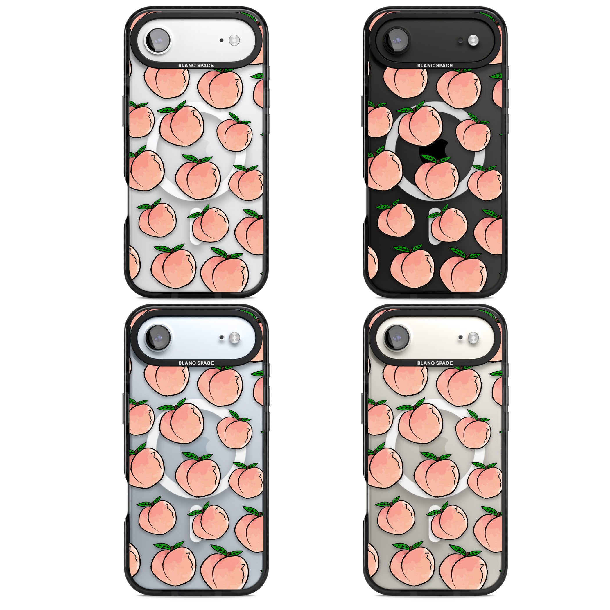 Peachy Picnic iPhone 17 Air Impact Pro Black Phone Case APT Impact Protection