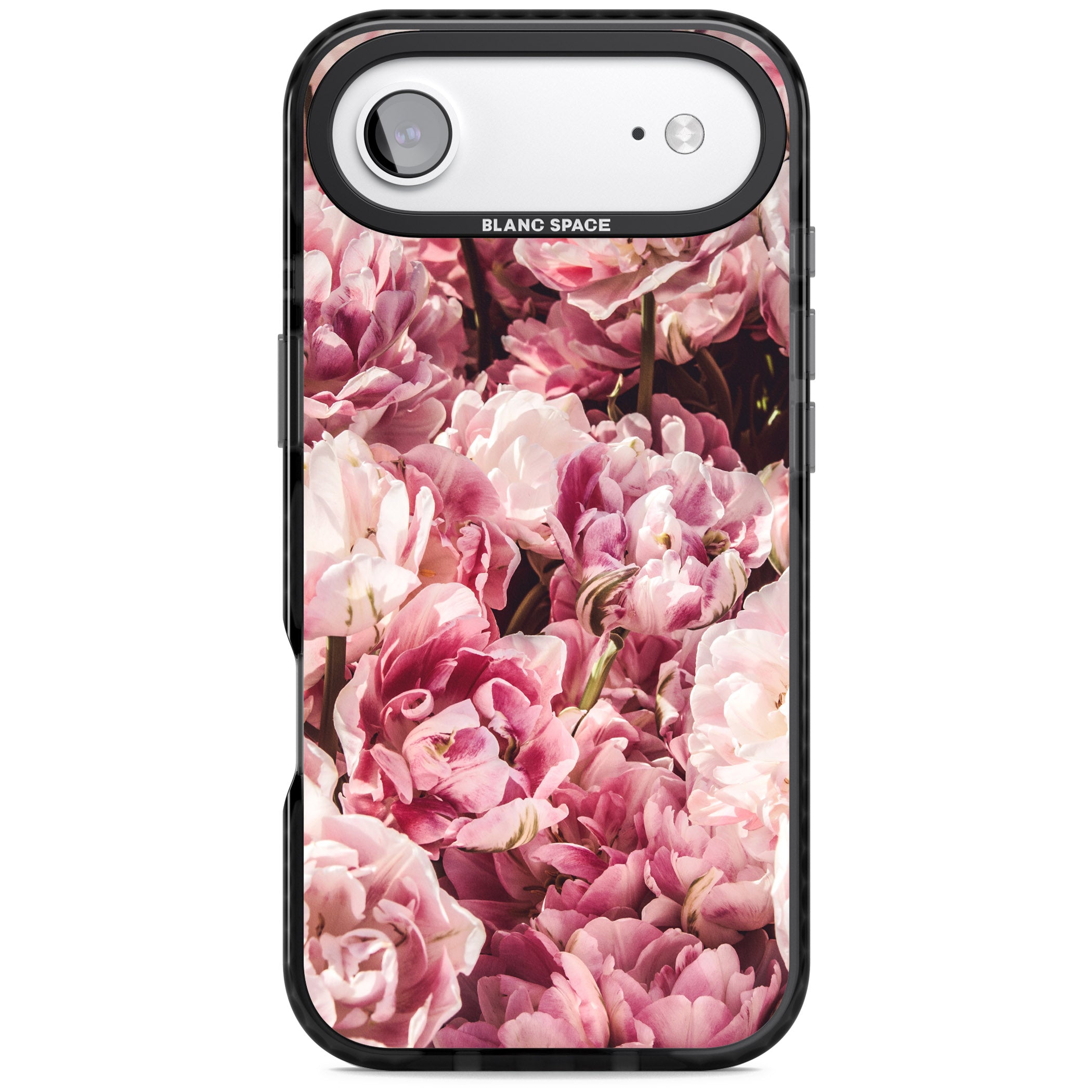 Petal Blush iPhone 17 Air Impact Pro Black Phone Case