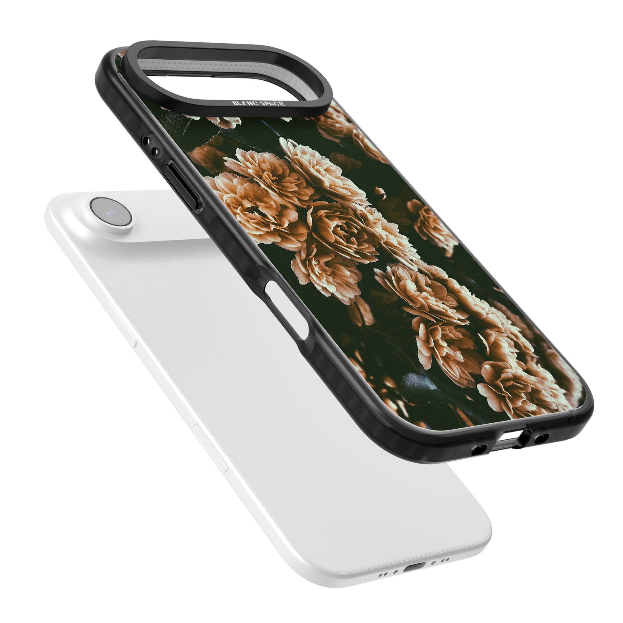 Moody Peony iPhone 17 Air Impact Pro Black Phone Case Colours