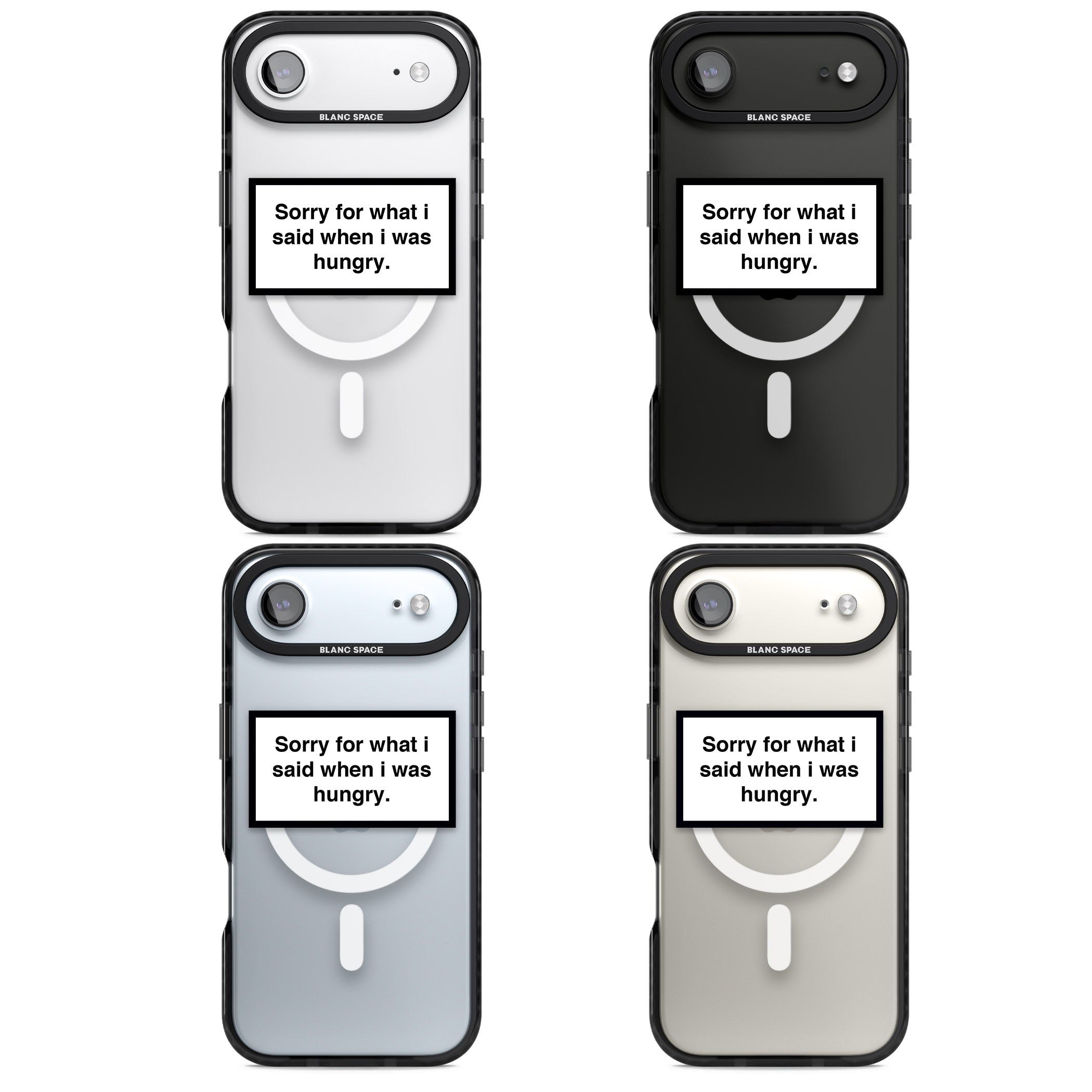 Sorry For What I Said iPhone 17 Air Impact Pro Black Phone Case APT Impact Protection