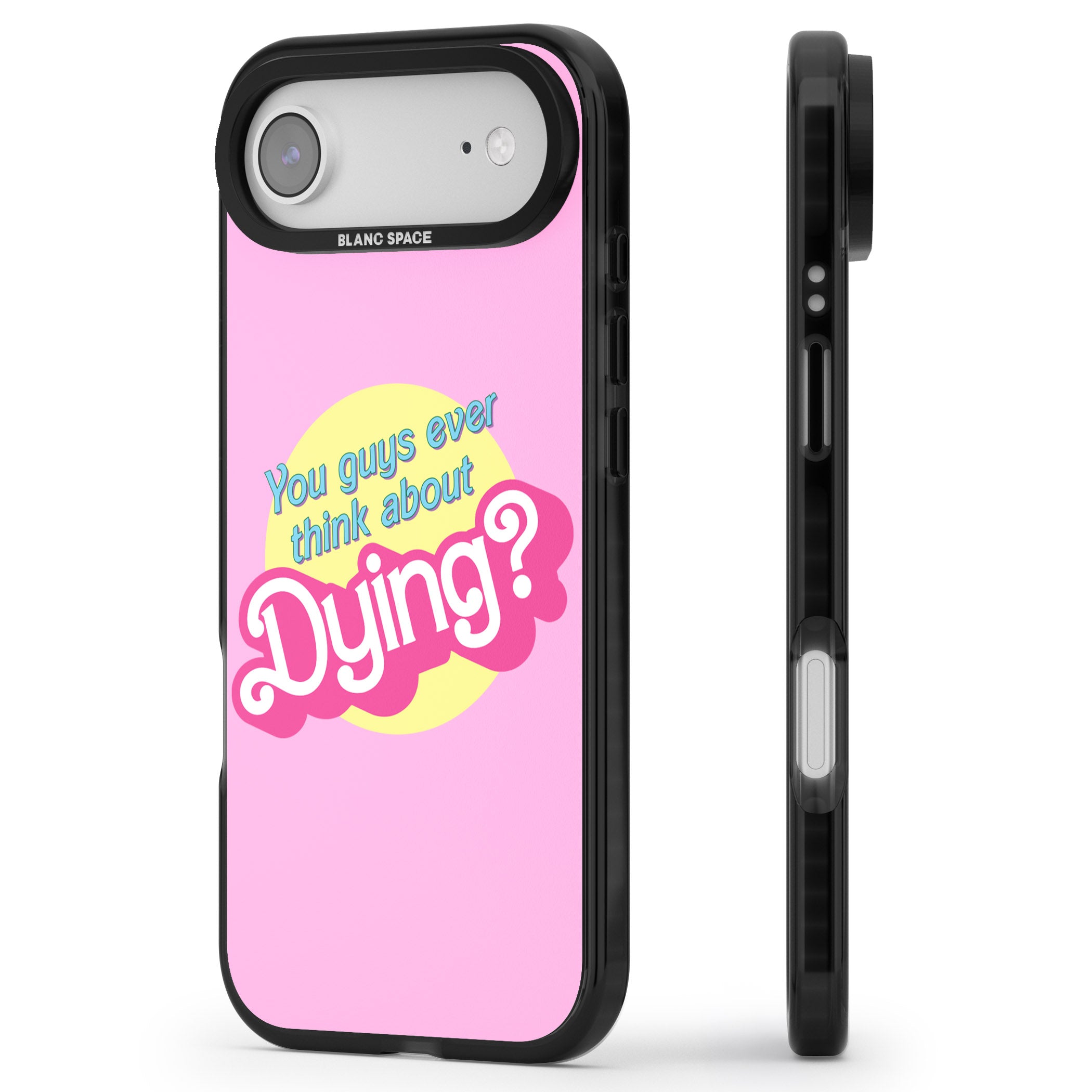 Ever Think About Dying? iPhone 17 Air Impact Pro Black Phone Case Side Profile
