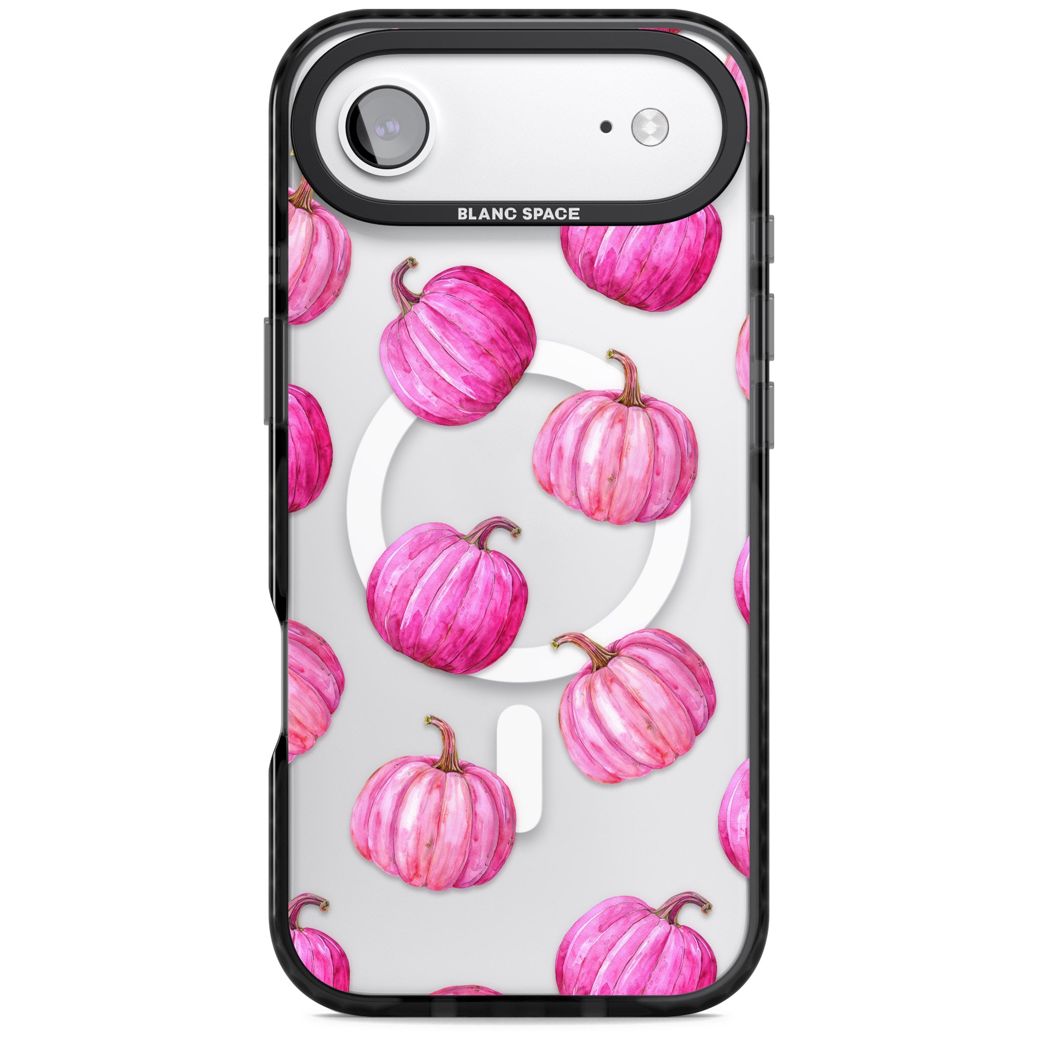 Pink Pumpkins iPhone 17 Air Impact Pro Black Phone Case