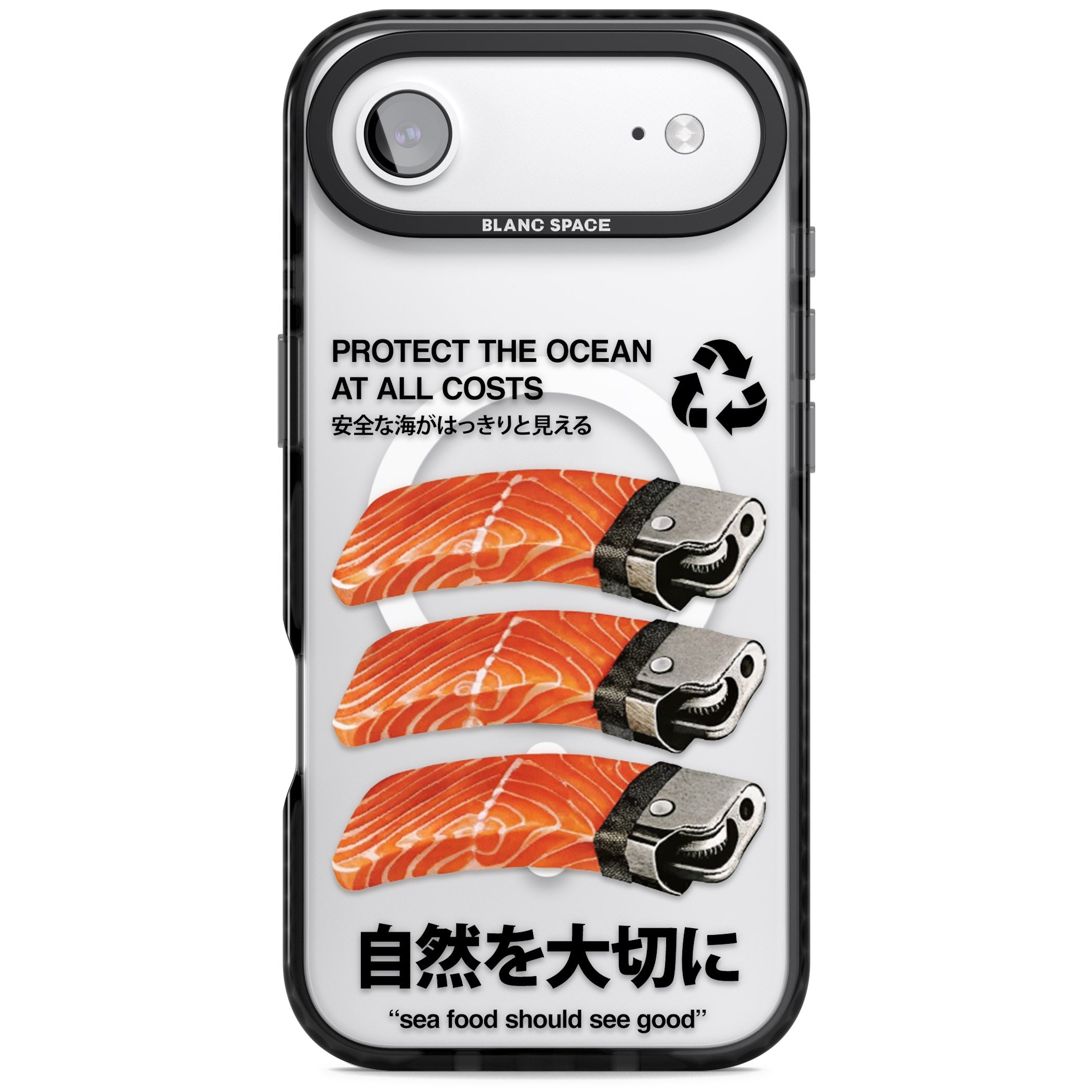 Protect The Ocean iPhone 17 Air Impact Pro Black Phone Case