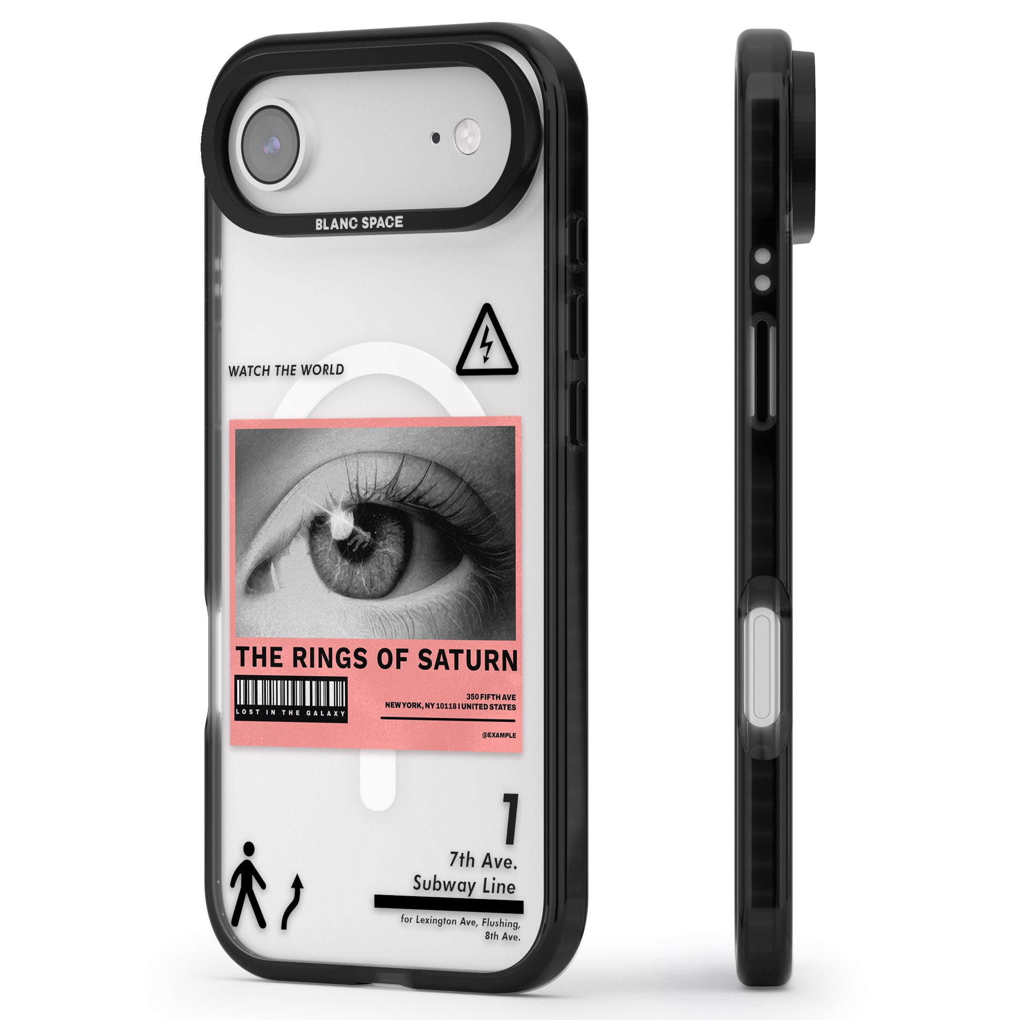 Watch The World iPhone 17 Air Impact Pro Black Phone Case Side Profile