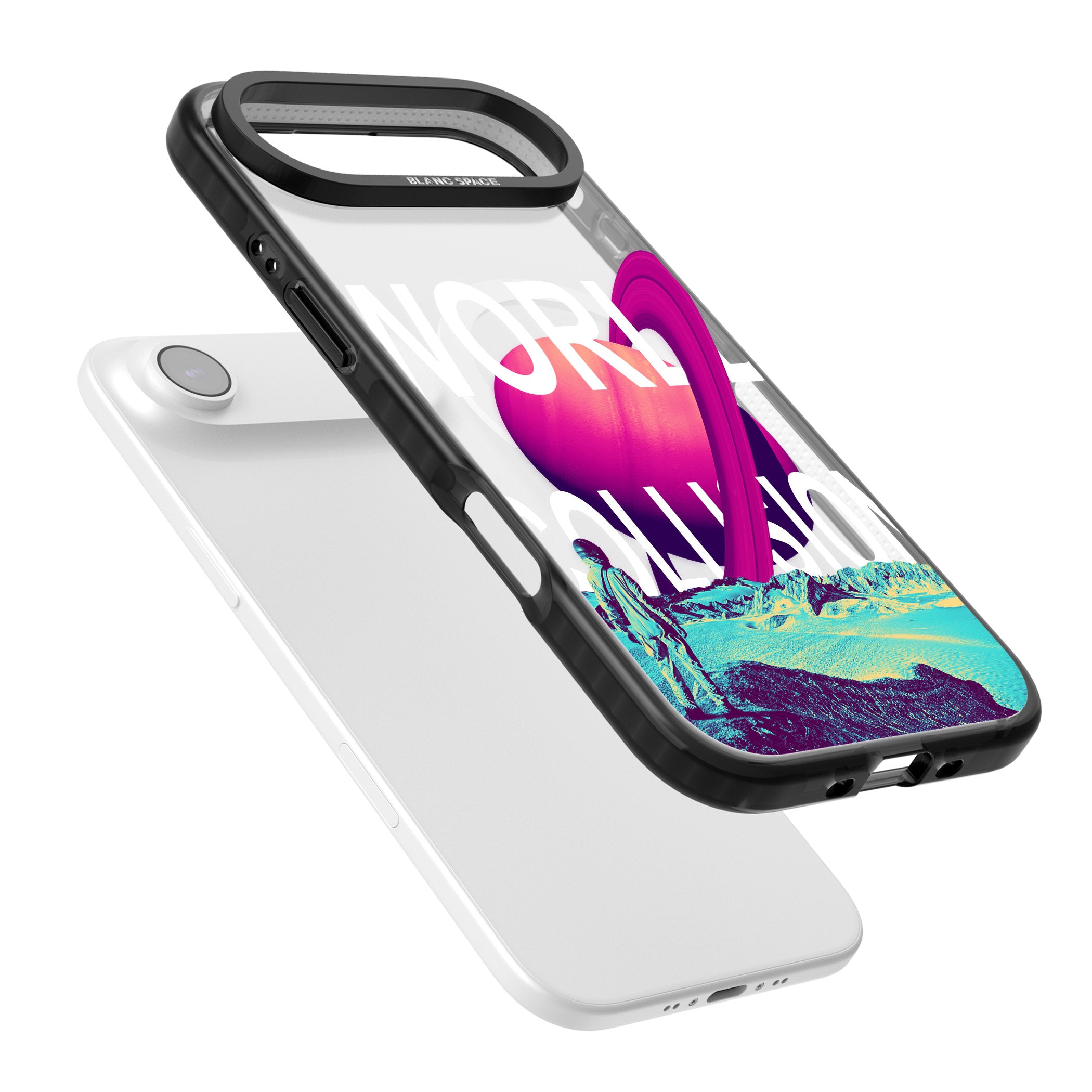 World Collision iPhone 17 Air Impact Pro Black Phone Case Colours