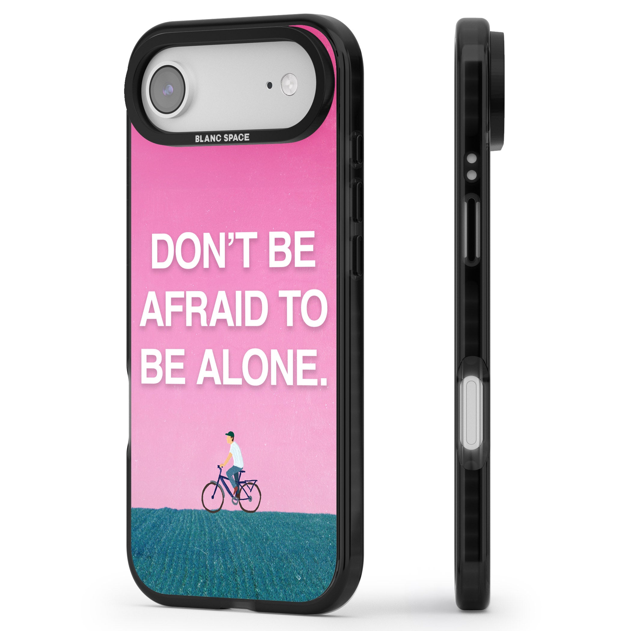 Don'T Be Afraid To Be Alone iPhone 17 Air Impact Pro Black Phone Case Side Profile