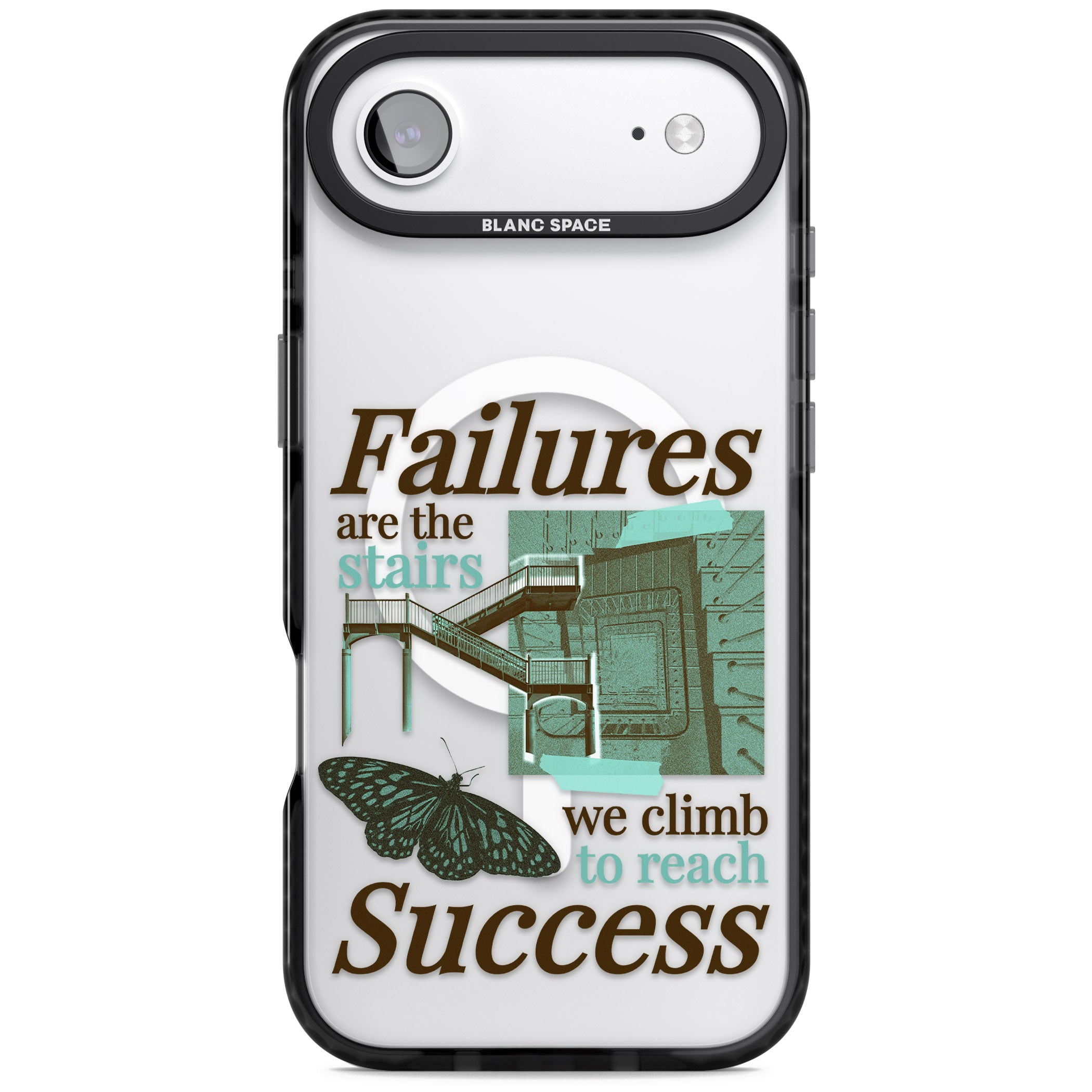 Fail To Succeed iPhone 17 Air Impact Pro Black Phone Case