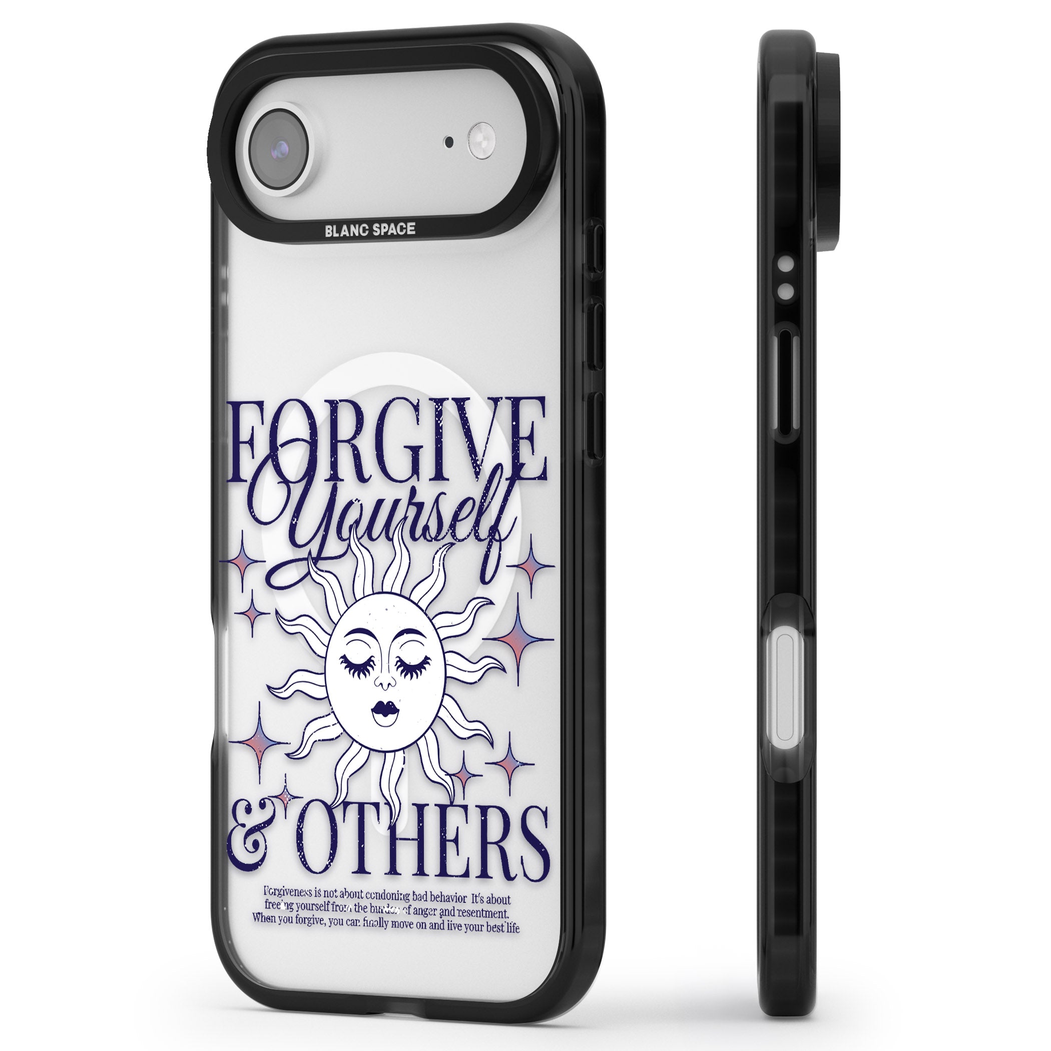 Forgiveness iPhone 17 Air Impact Pro Black Phone Case Side Profile