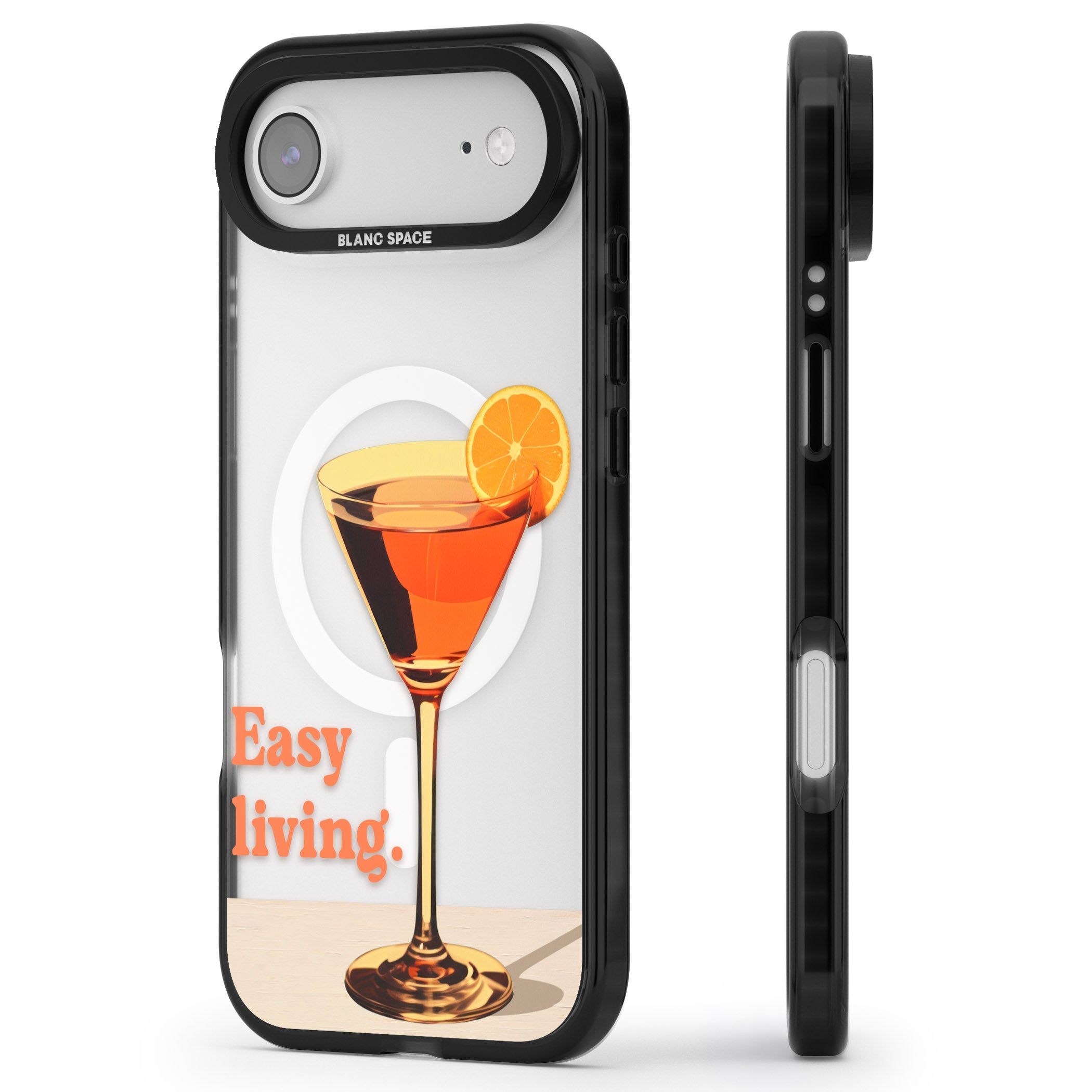 Easy Living iPhone 17 Air Impact Pro Black Phone Case Side Profile