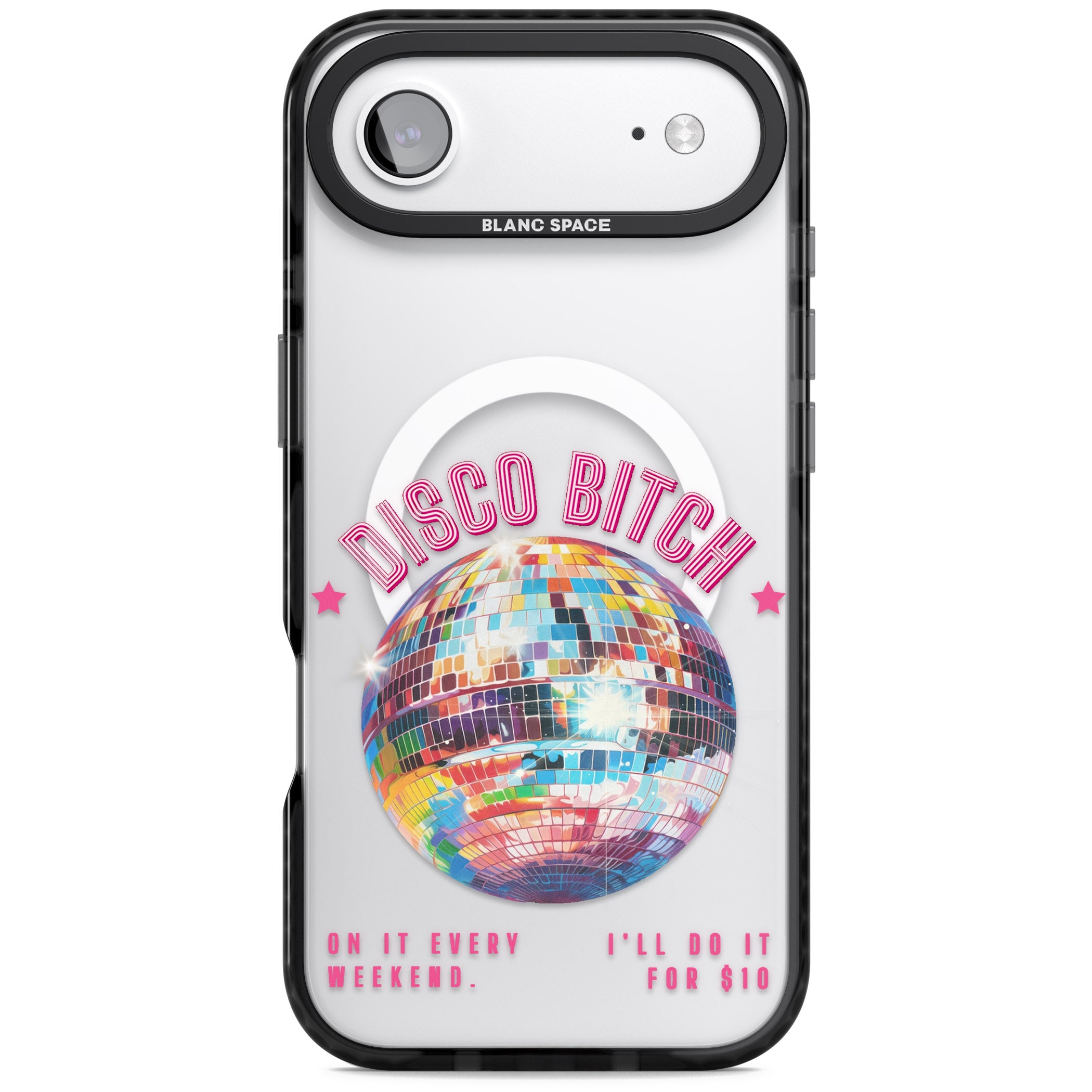 Disco B Tch iPhone 17 Air Impact Pro Black Phone Case