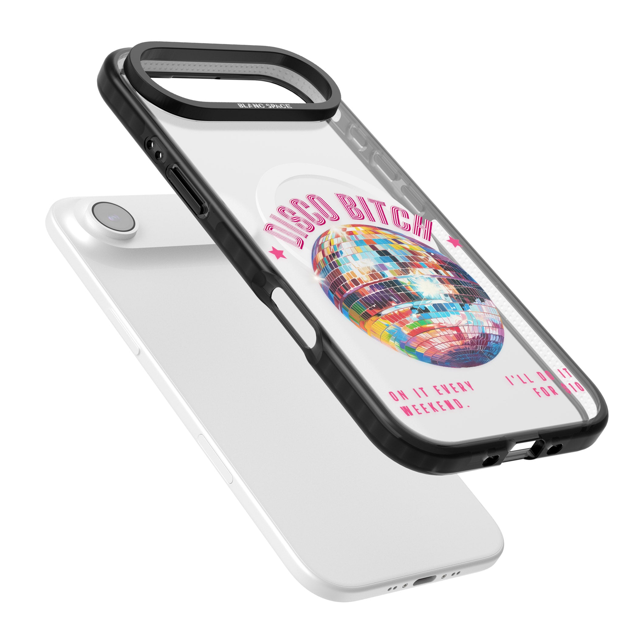 Disco B Tch iPhone 17 Air Impact Pro Black Phone Case Colours