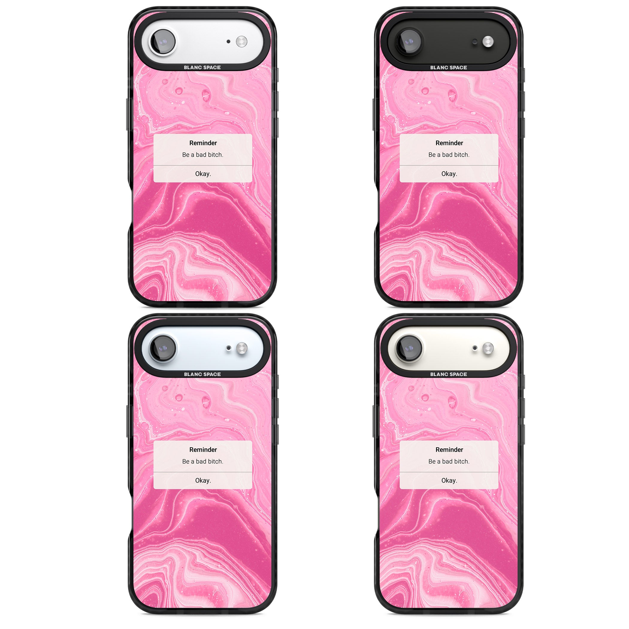 Bad Bitch Reminder iPhone 17 Air Impact Pro Black Phone Case APT Impact Protection