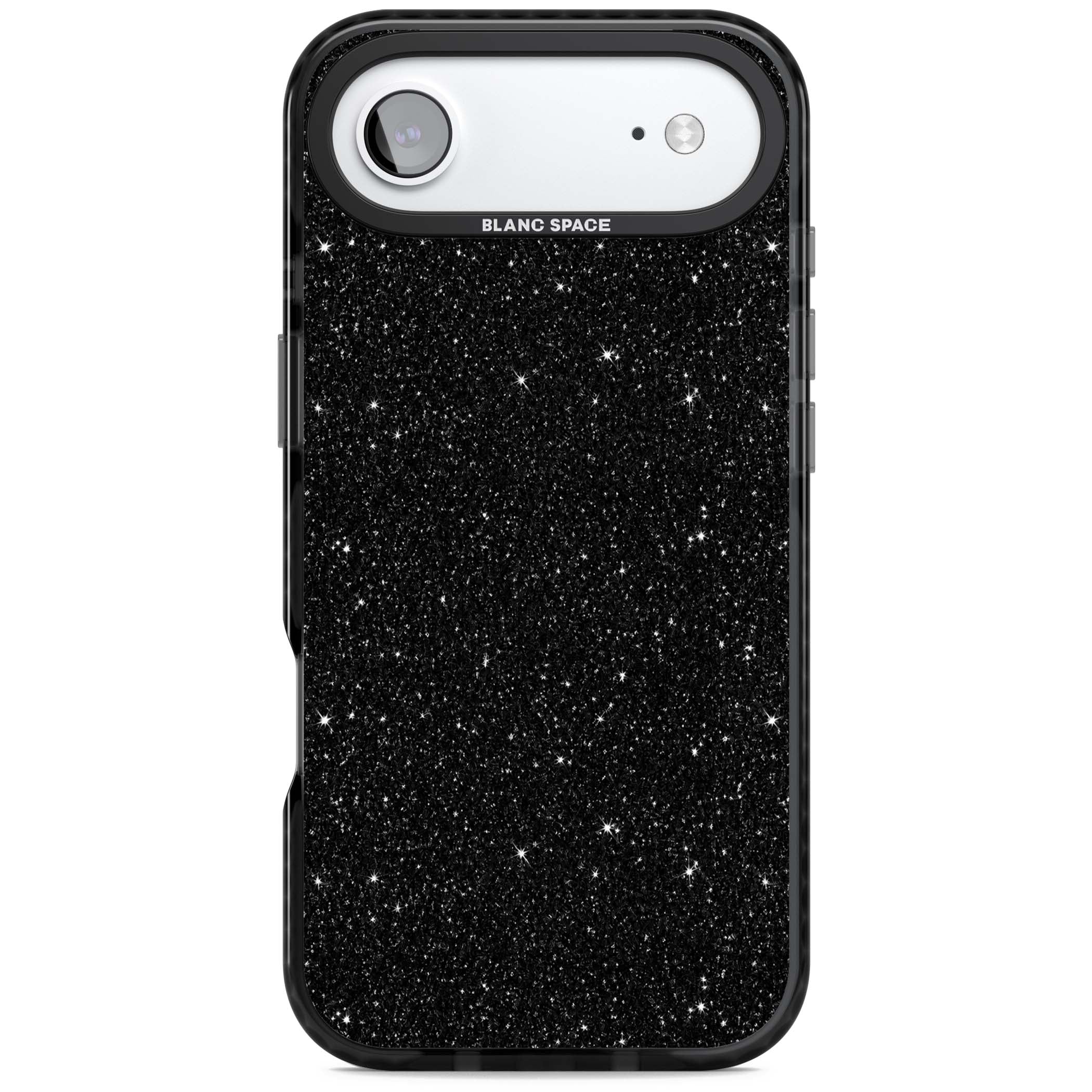Black Glitter black glitter iPhone case featuring an all-over sparkly shimmer pattern on a jet black base | Black Impact Magsafe case for iPhone Air
