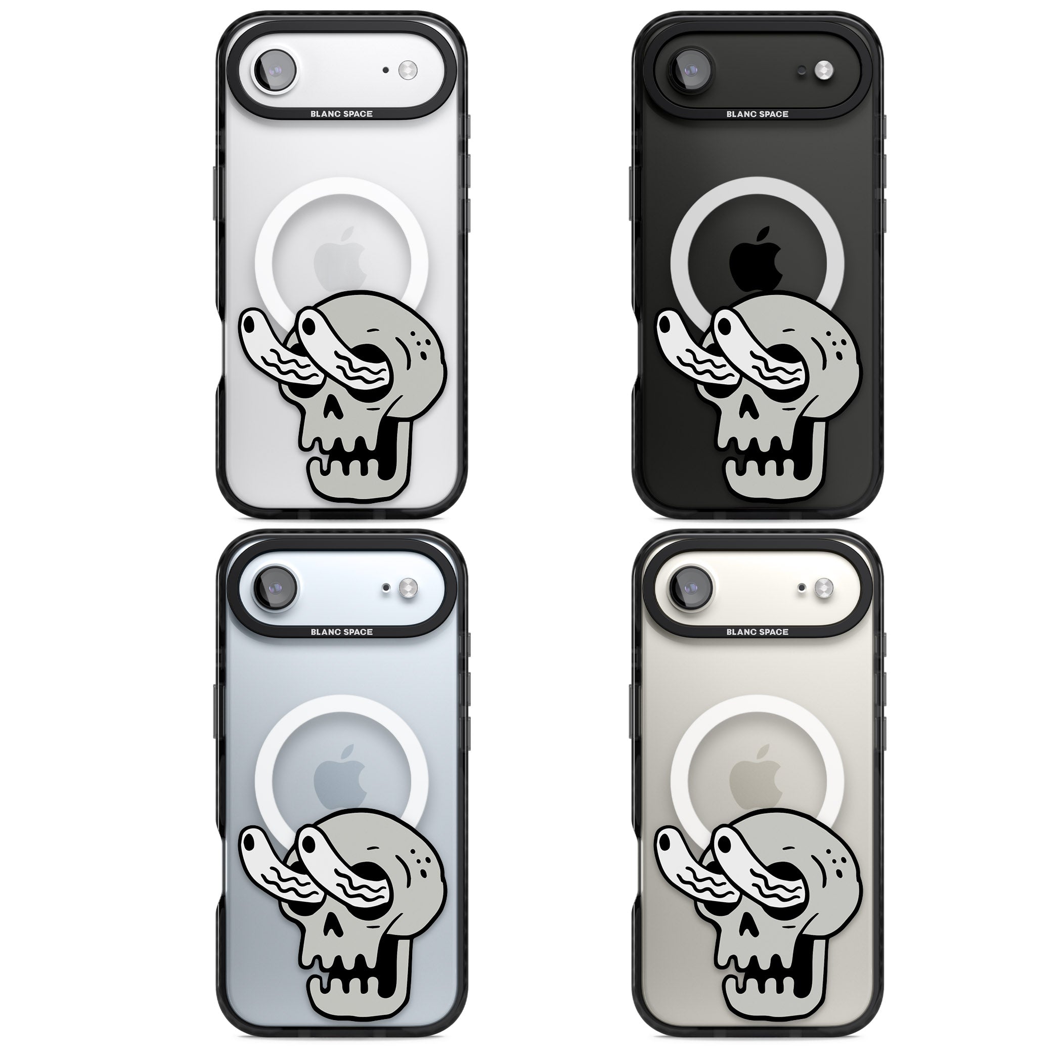Skull Eyes iPhone 17 Air Impact Pro Black Phone Case APT Impact Protection