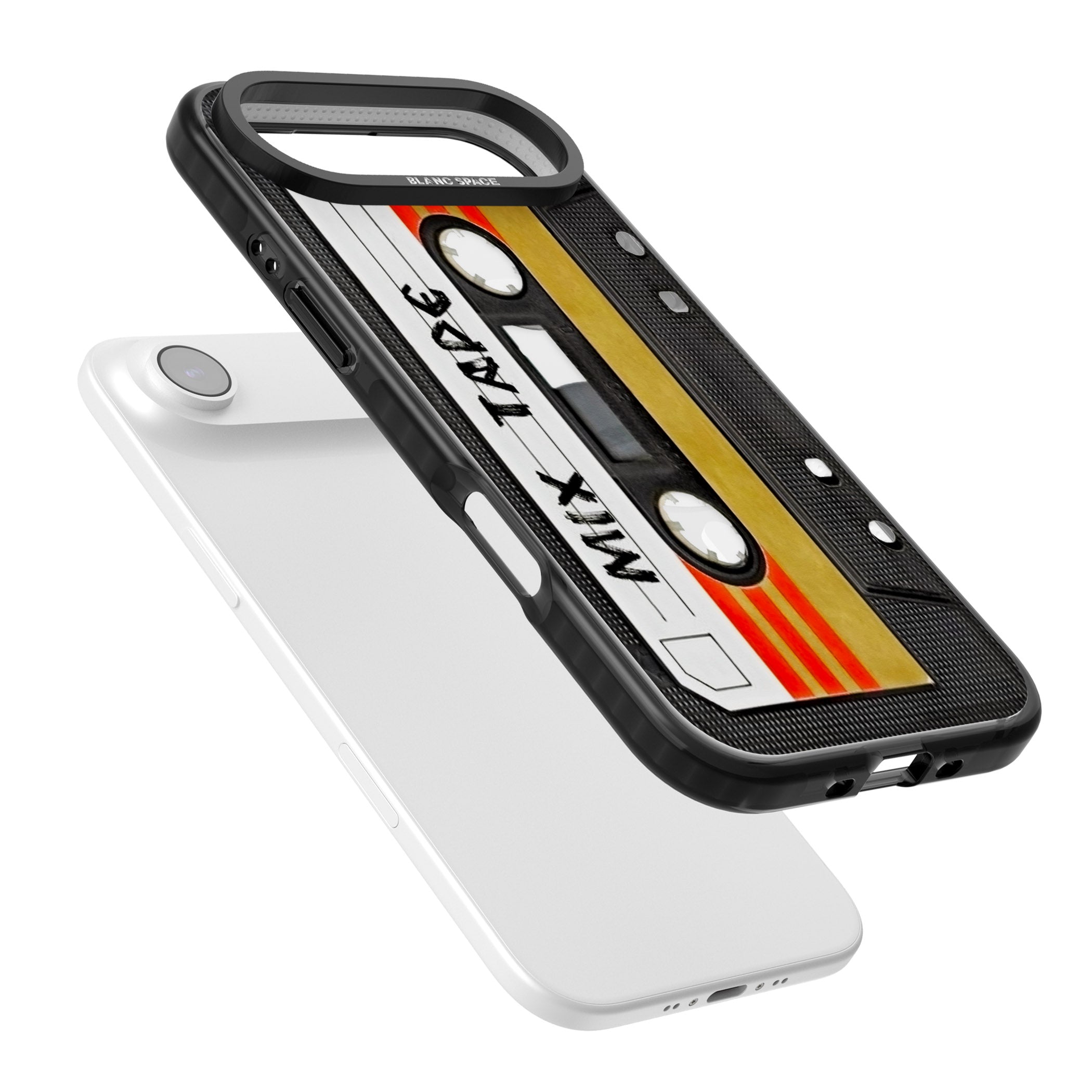 Retro Mix Tape iPhone 17 Air Impact Pro Black Phone Case Colours