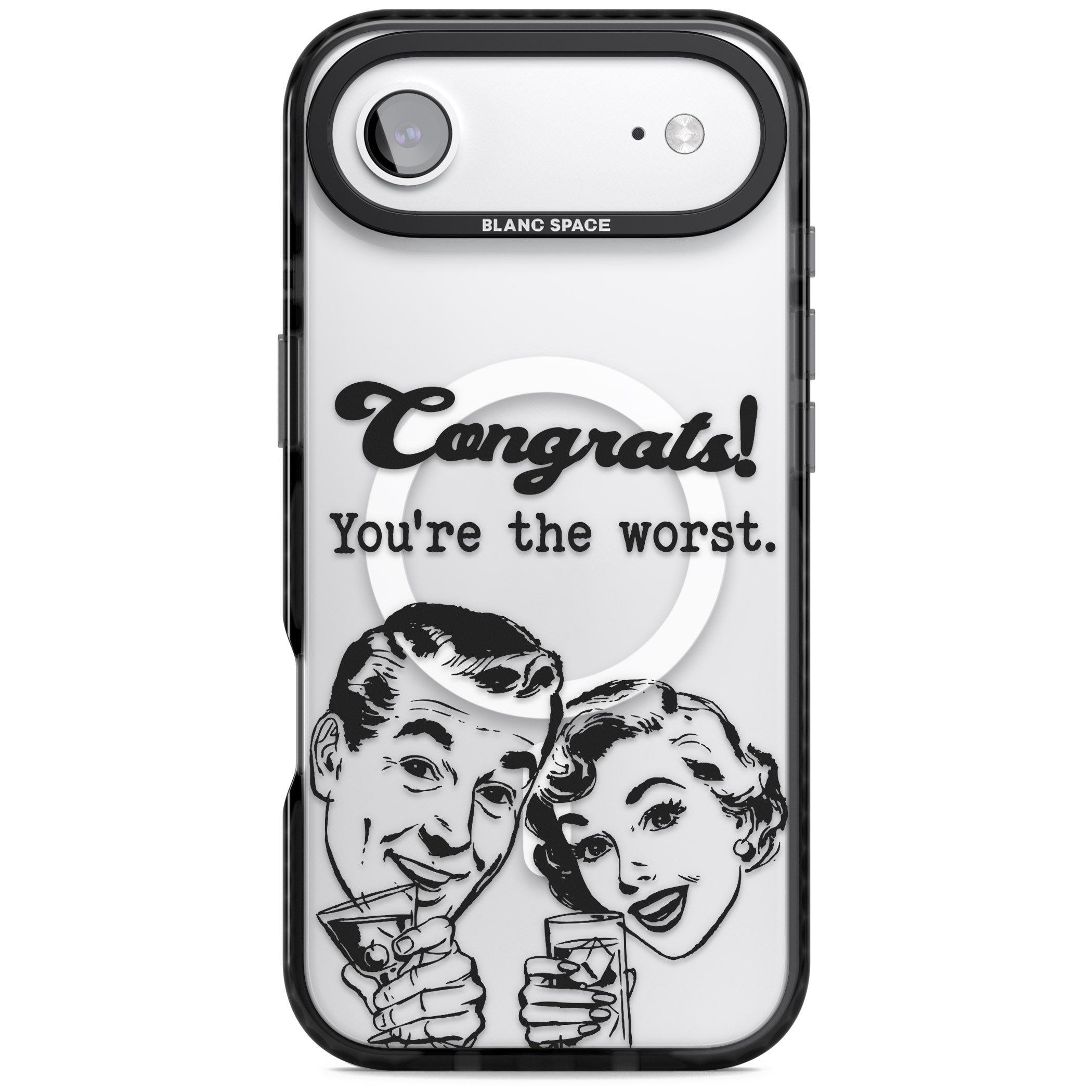 Congrats Youre The Worst iPhone 17 Air Impact Pro Black Phone Case