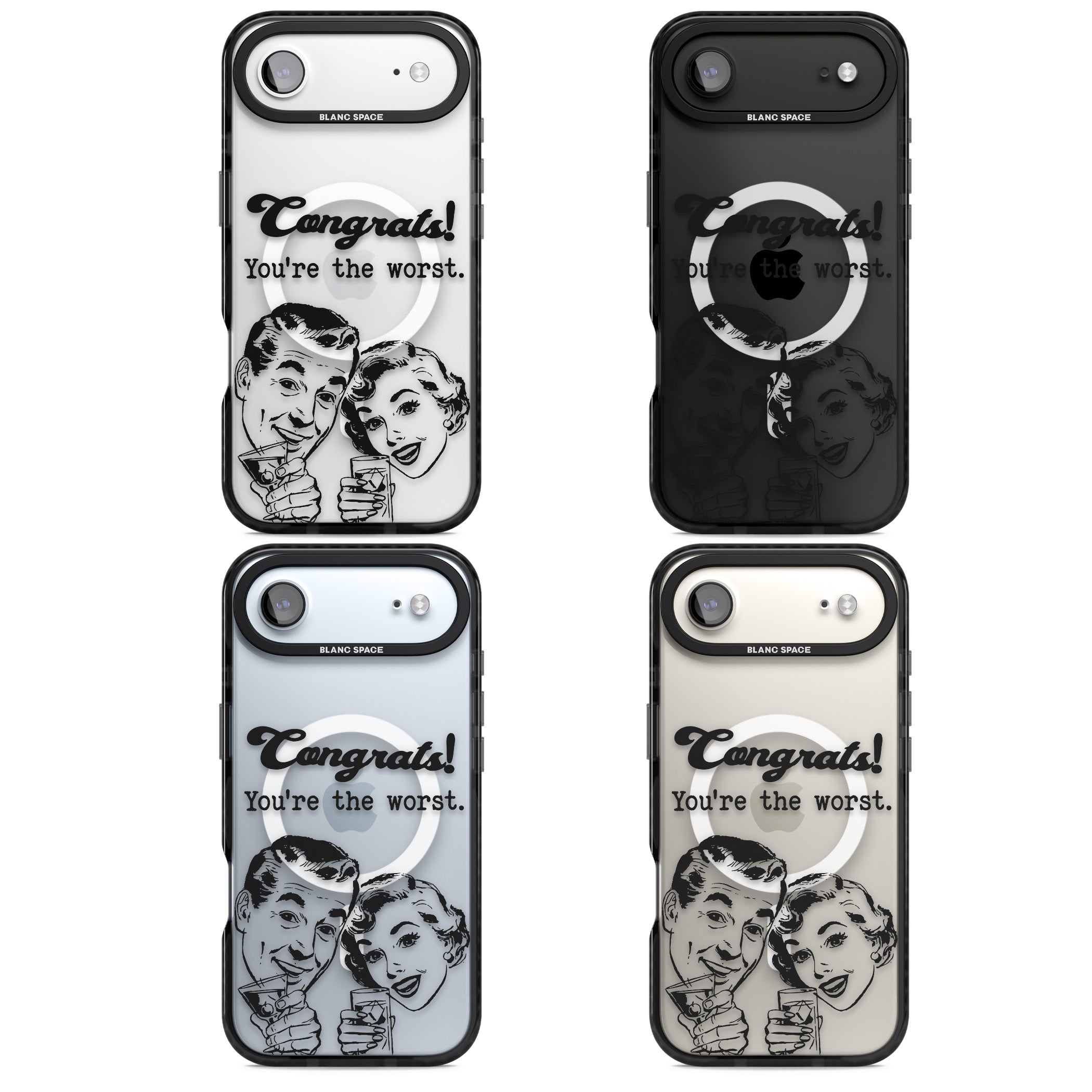 Congrats Youre The Worst iPhone 17 Air Impact Pro Black Phone Case APT Impact Protection