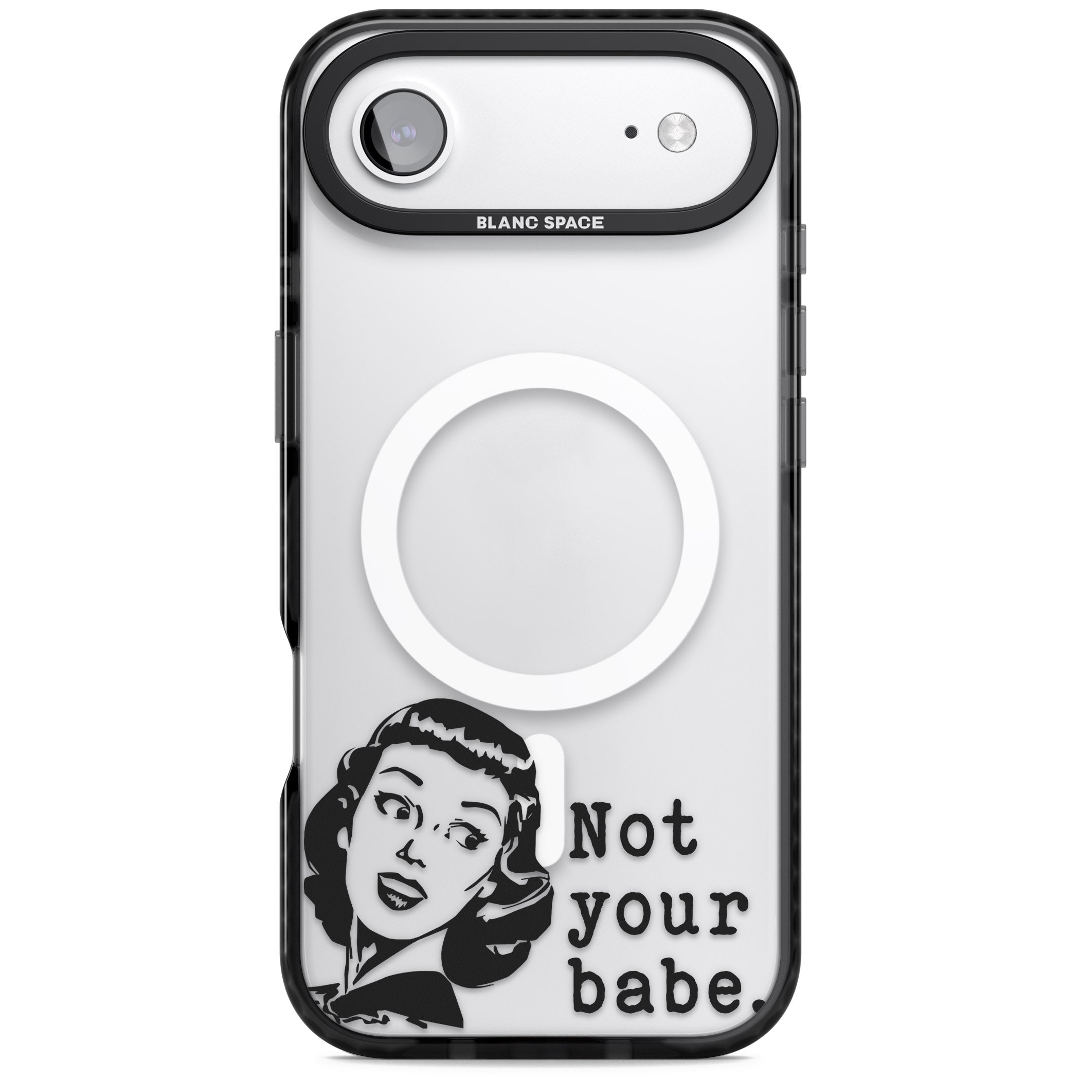 Not Your Babe iPhone 17 Air Impact Pro Black Phone Case