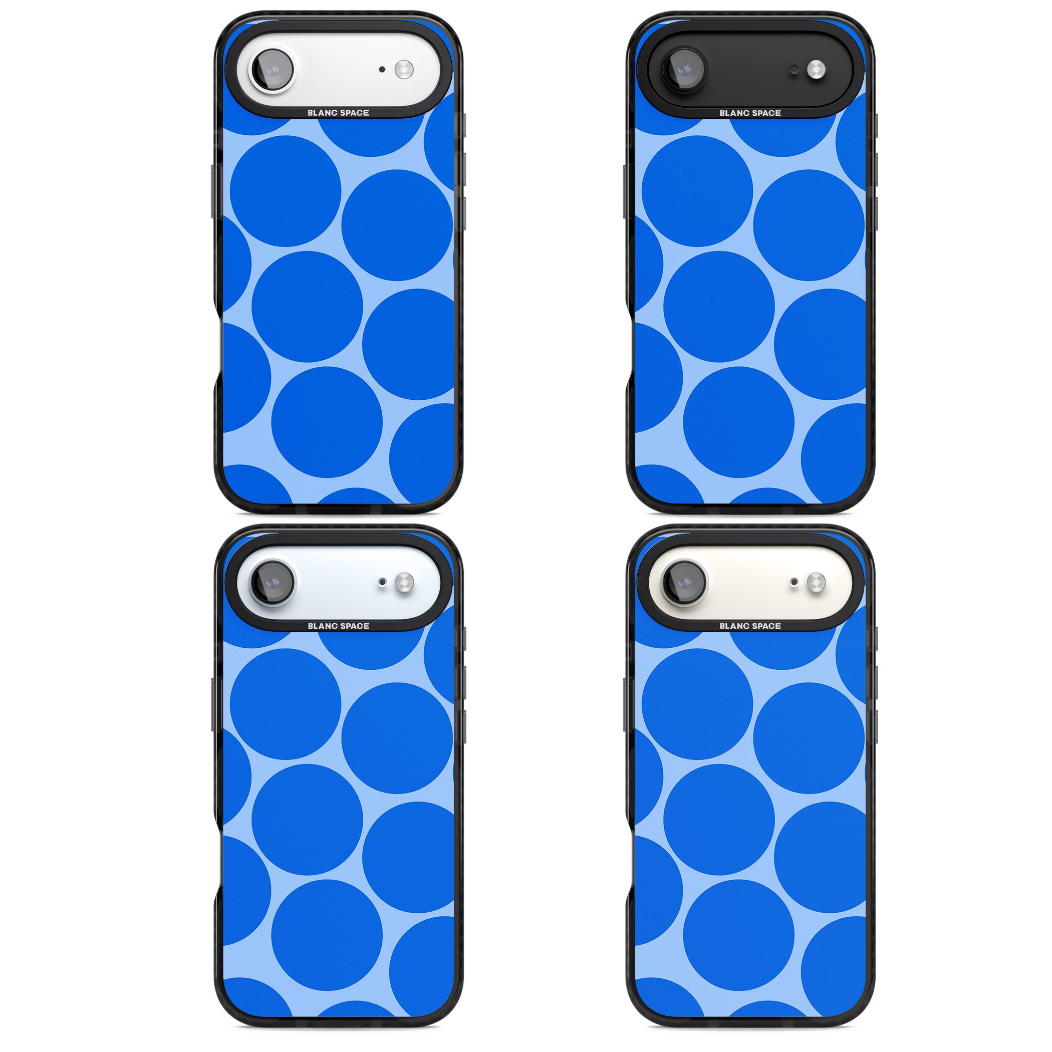 Retro Blue Dot iPhone 17 Air Impact Pro Black Phone Case APT Impact Protection