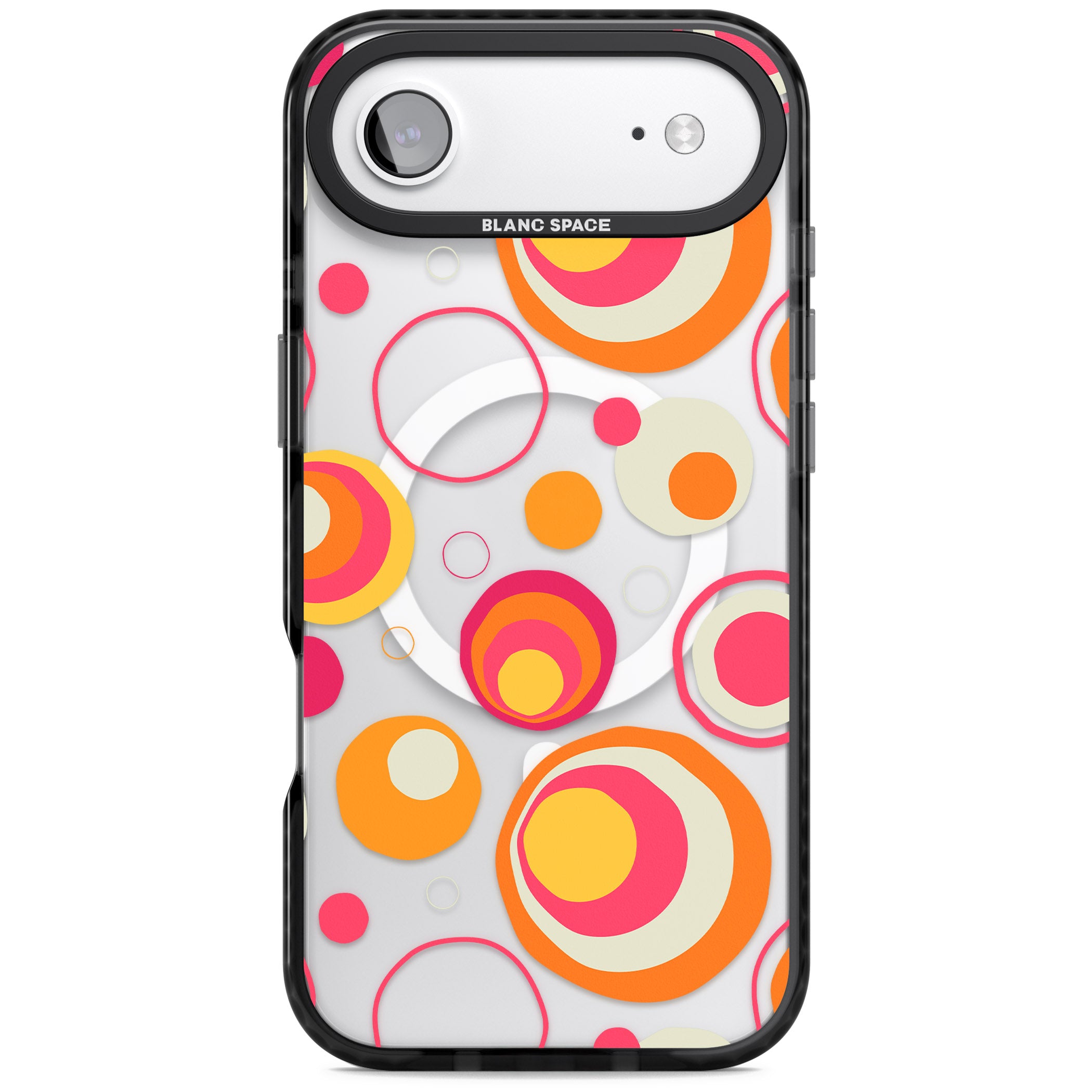 Mid Century Party Pattern iPhone 17 Air Impact Pro Black Phone Case