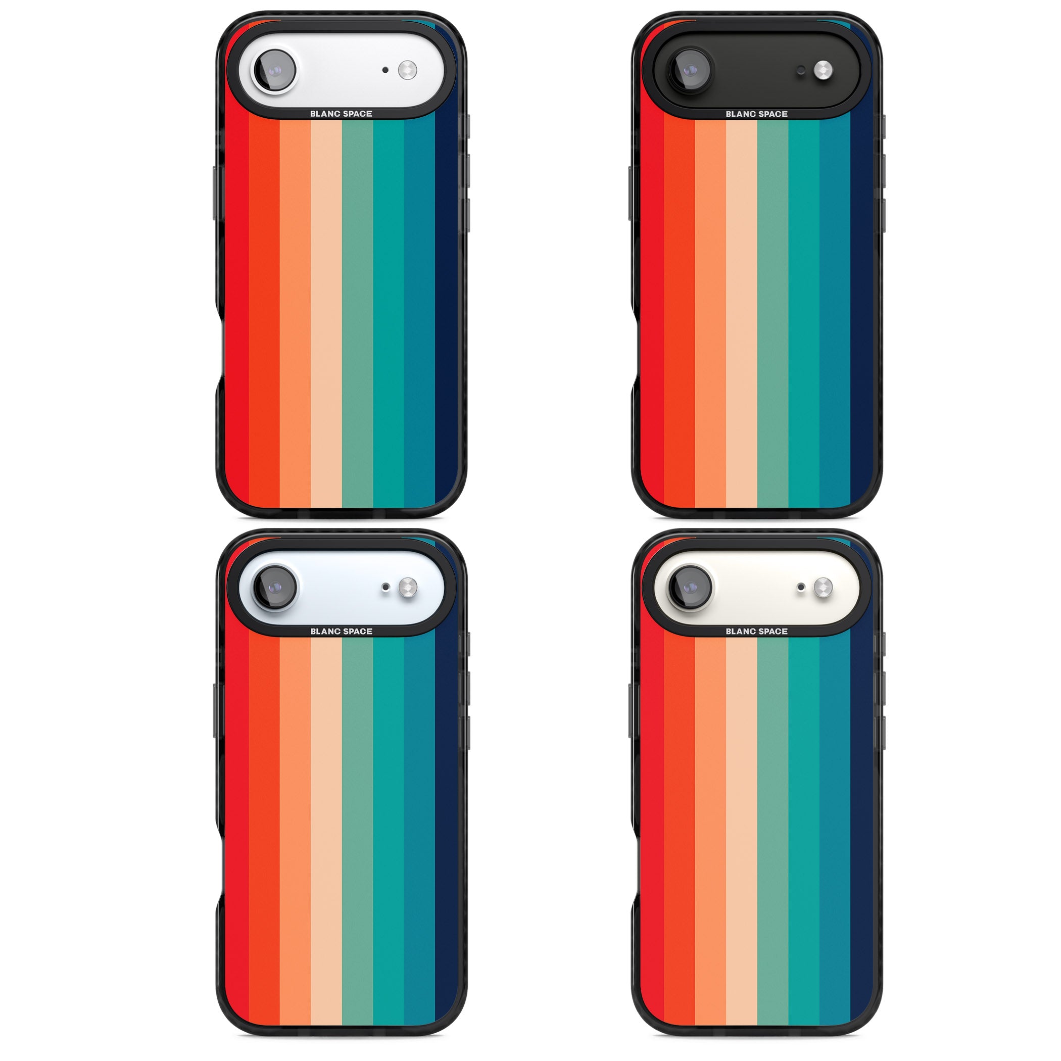 Retro 70'S Colour Palette iPhone 17 Air Impact Pro Black Phone Case APT Impact Protection