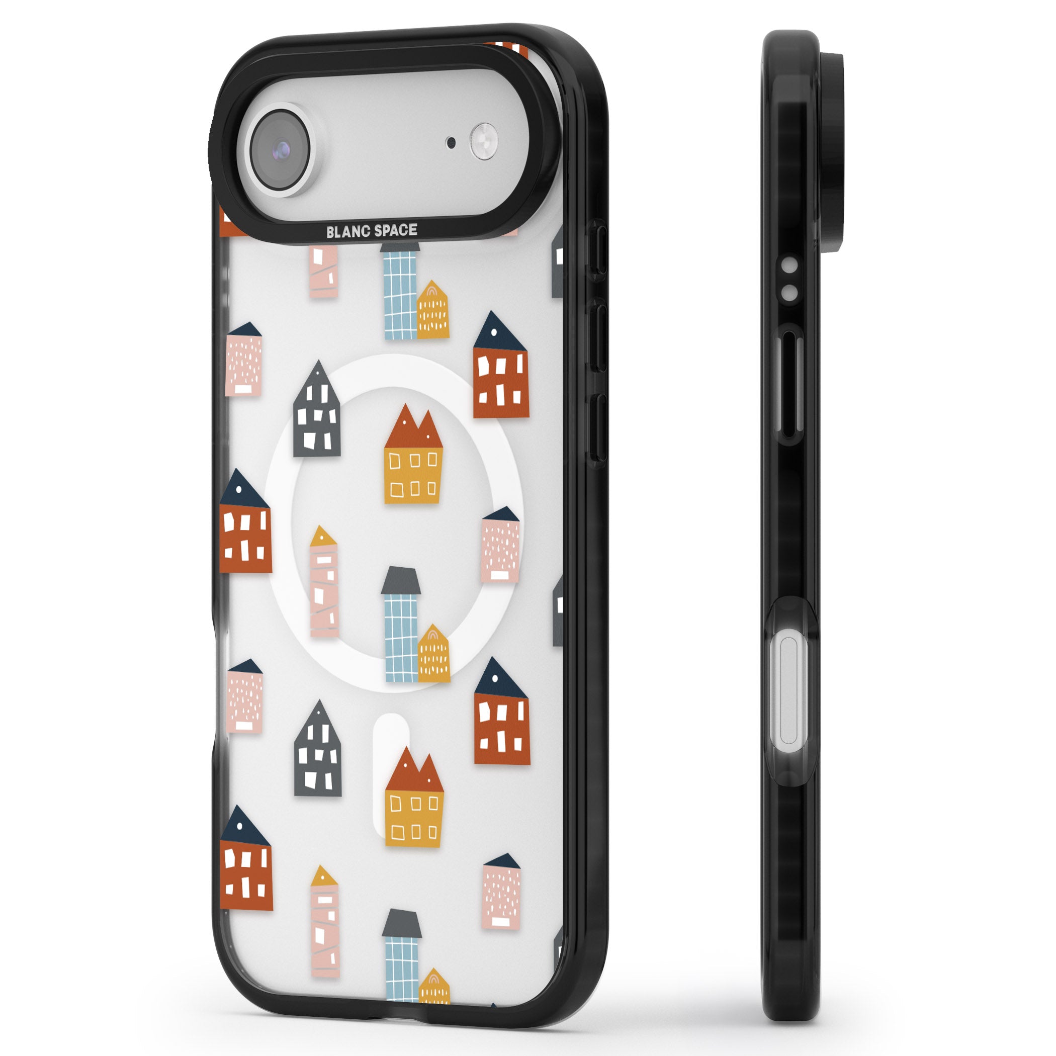 Scandi Village iPhone 17 Air Impact Pro Black Phone Case Side Profile