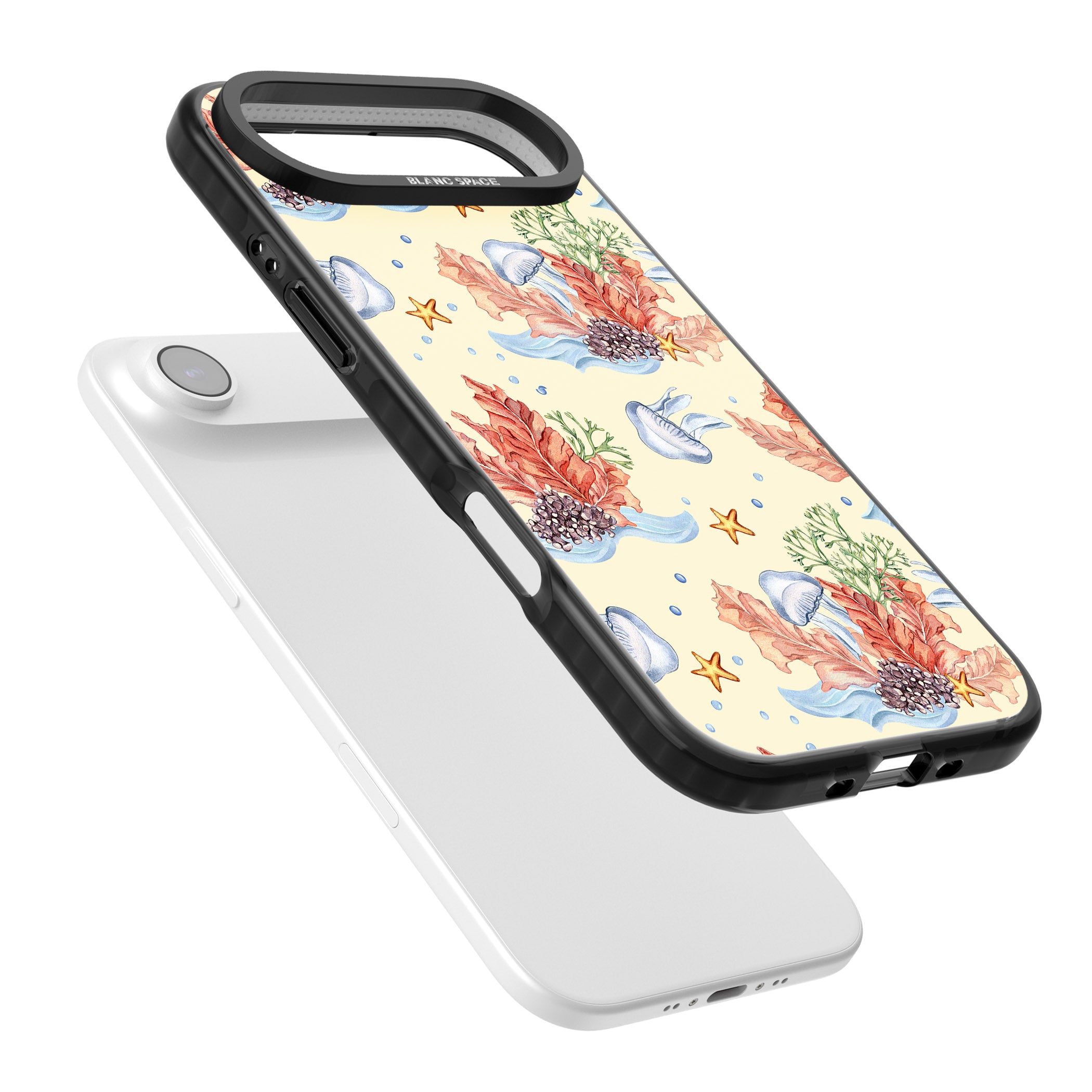 Coral Reef iPhone 17 Air Impact Pro Black Phone Case Colours