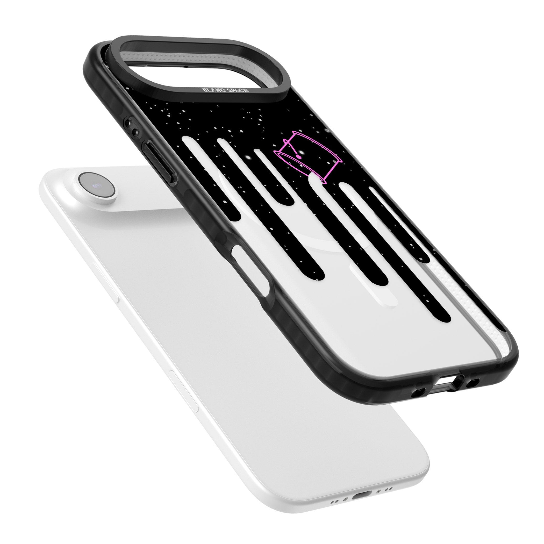 Cosmic Drip iPhone 17 Air Impact Pro Black Phone Case Colours