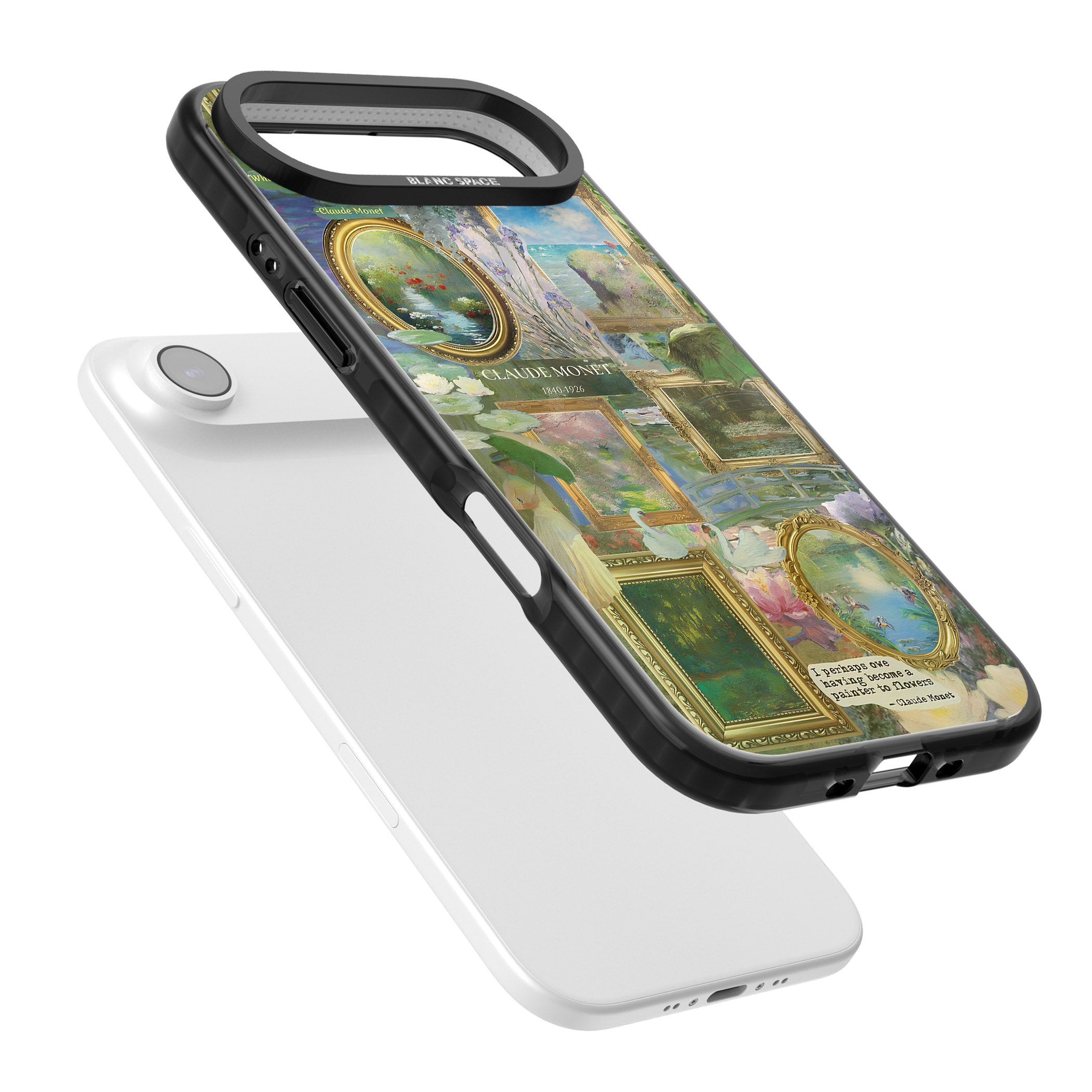 Vintage Floral Frames iPhone 17 Air Impact Pro Black Phone Case Colours