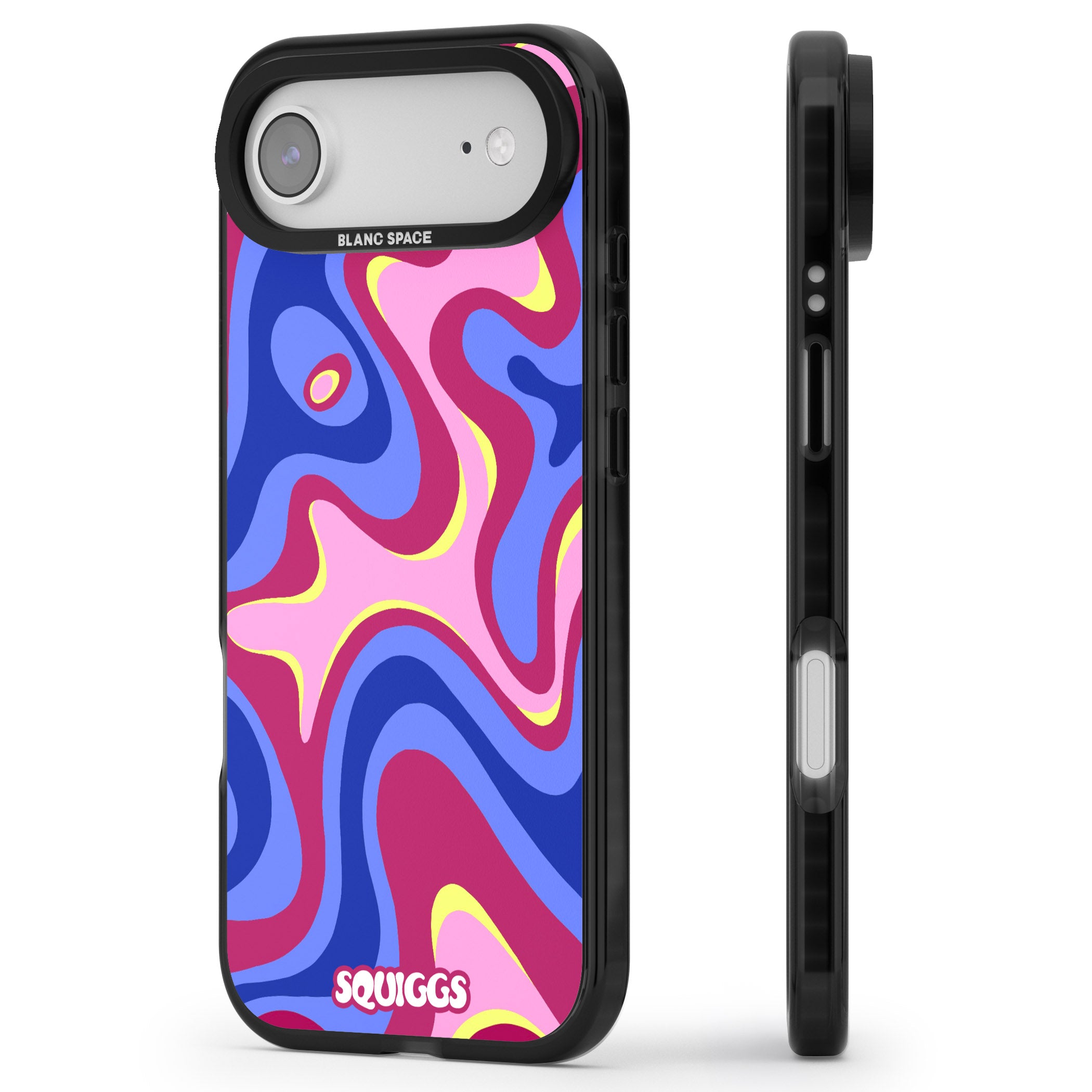Blue Lava iPhone 17 Air Impact Pro Black Phone Case Side Profile