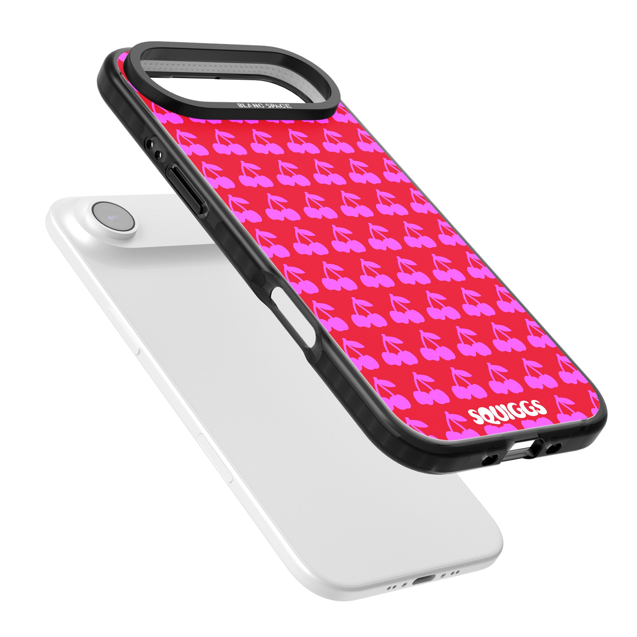 Red Cherries iPhone 17 Air Impact Pro Black Phone Case Colours