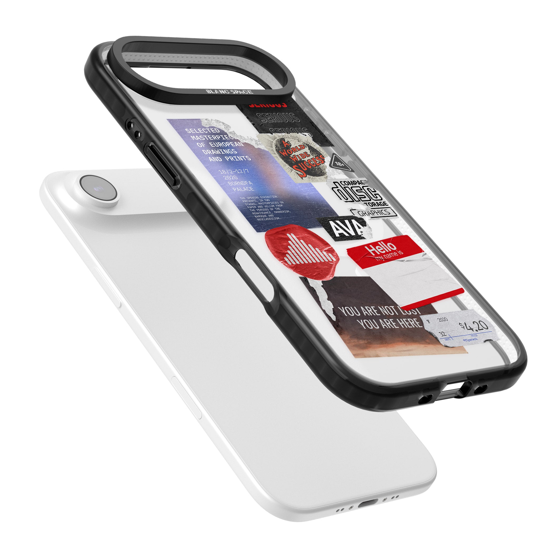 Red & Black Sticker Mix iPhone 17 Air Impact Pro Black Phone Case Colours