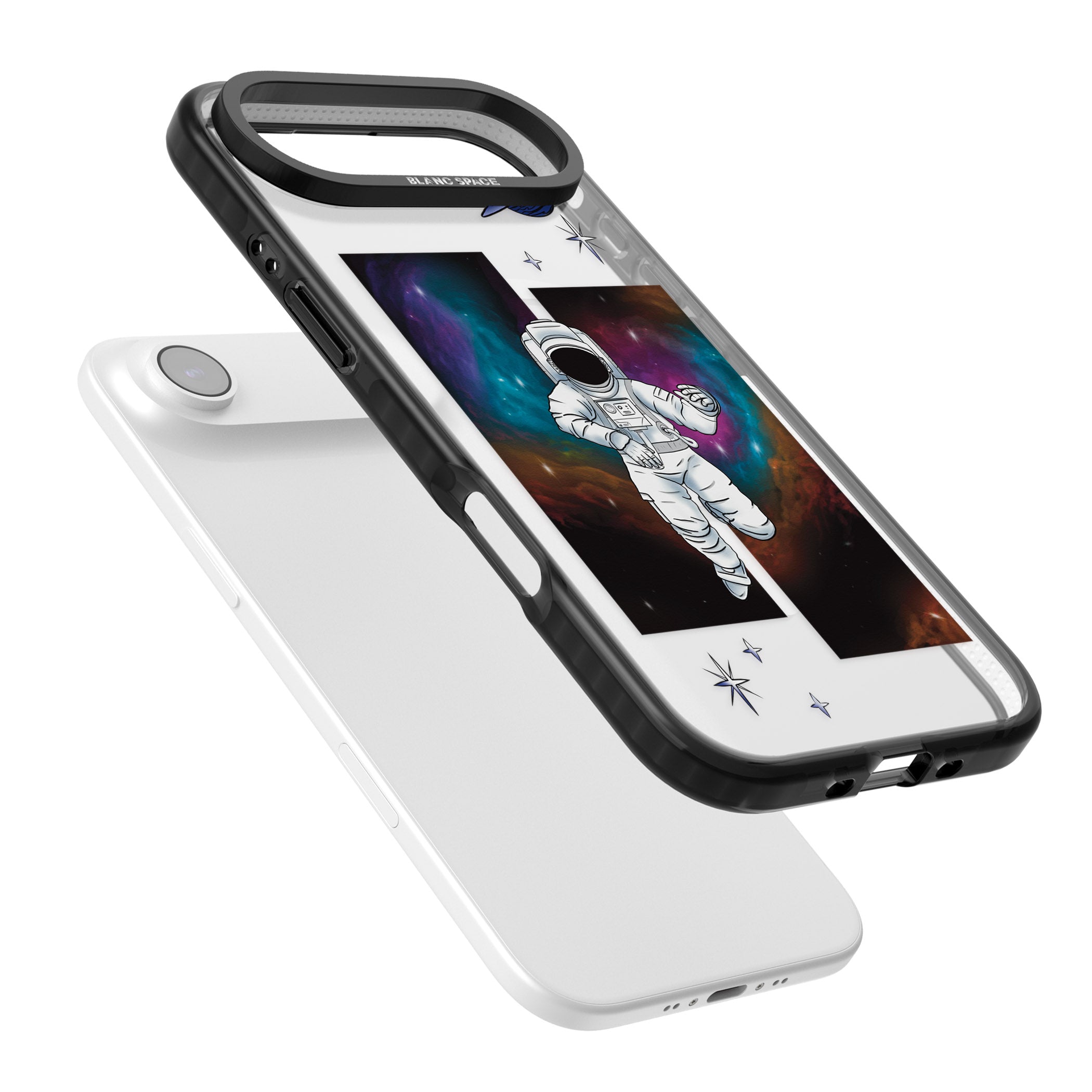 Escape The Nebula iPhone 17 Air Impact Pro Black Phone Case Colours