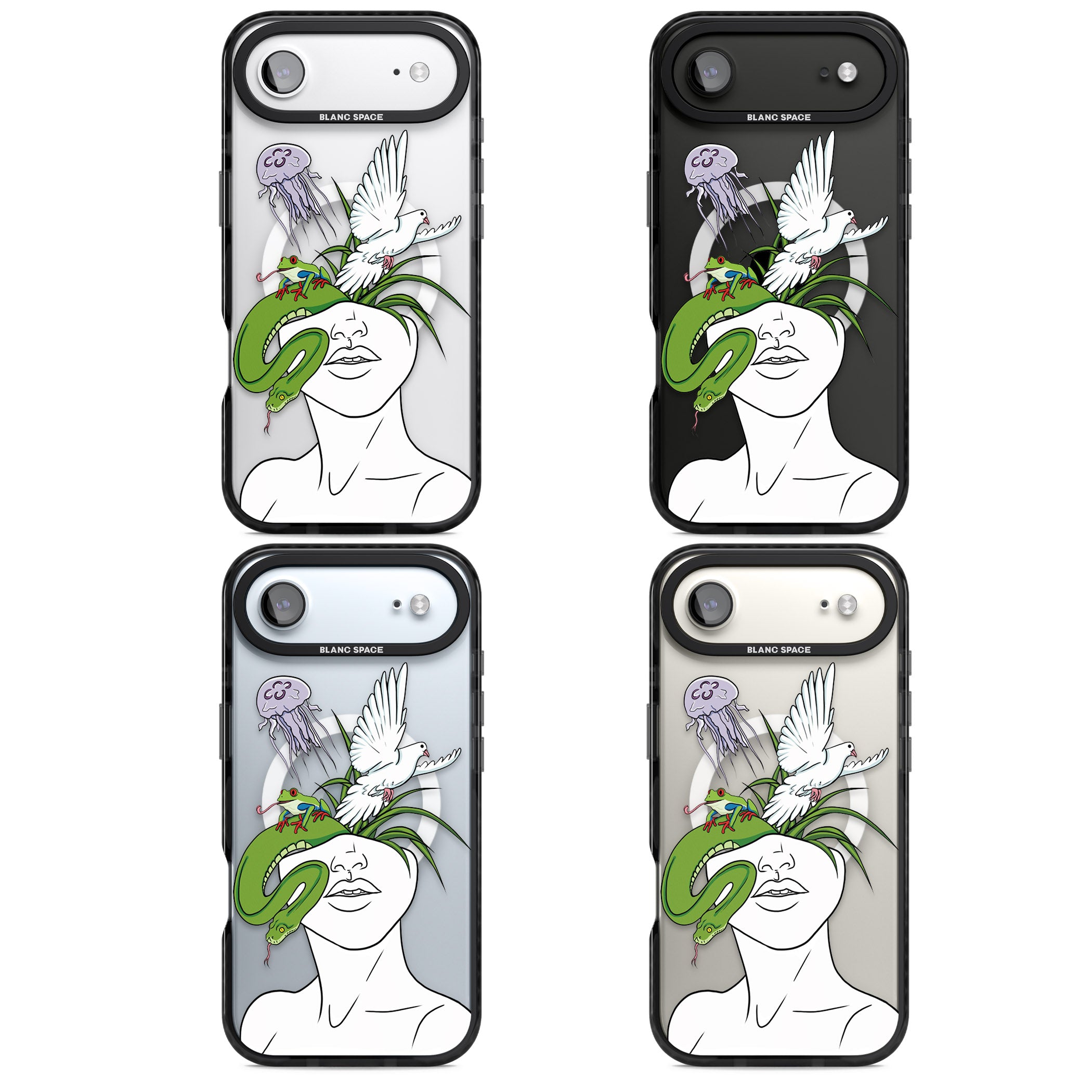 Wild Thoughts iPhone 17 Air Impact Pro Black Phone Case APT Impact Protection