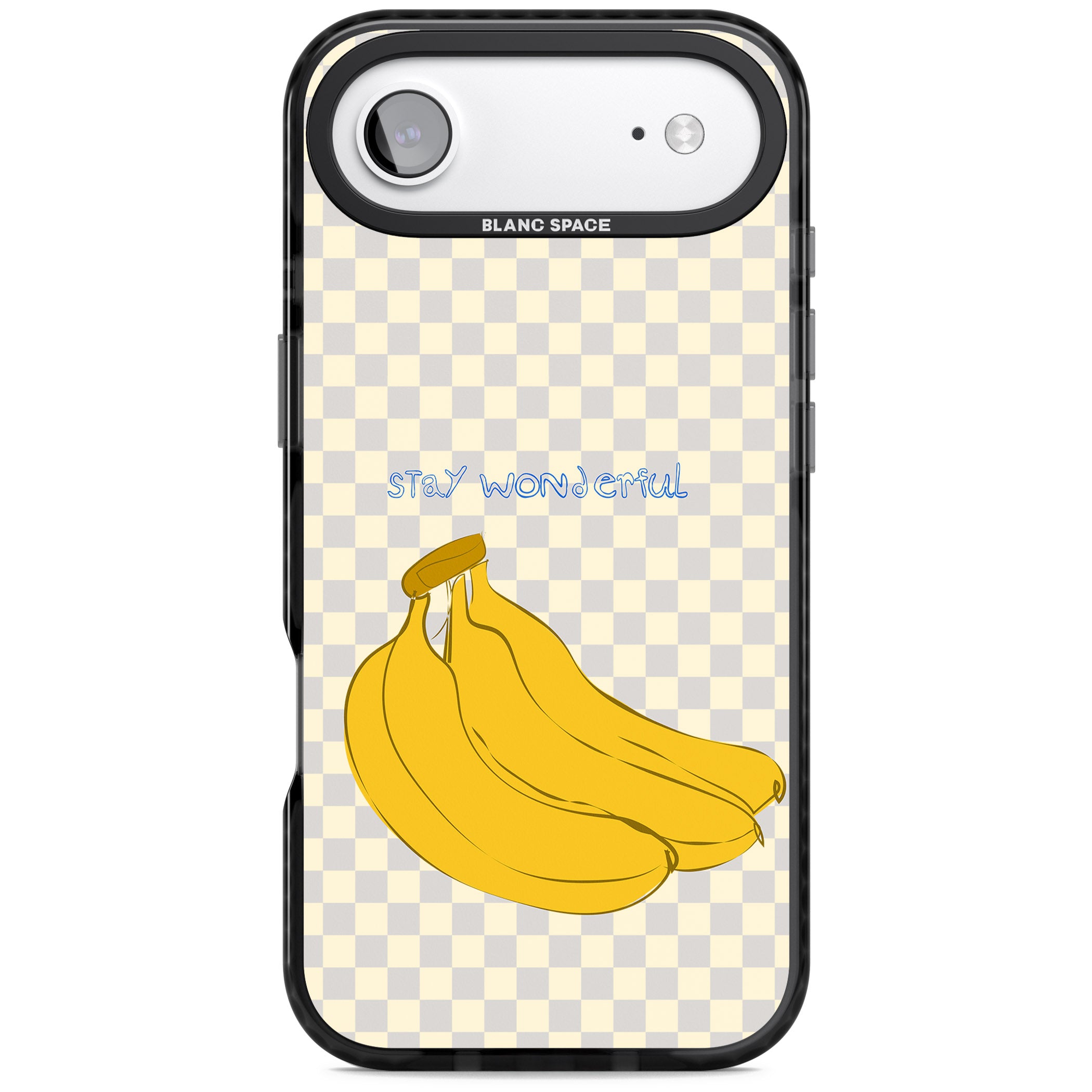 Stay Wonderful Banana iPhone 17 Air Impact Pro Black Phone Case