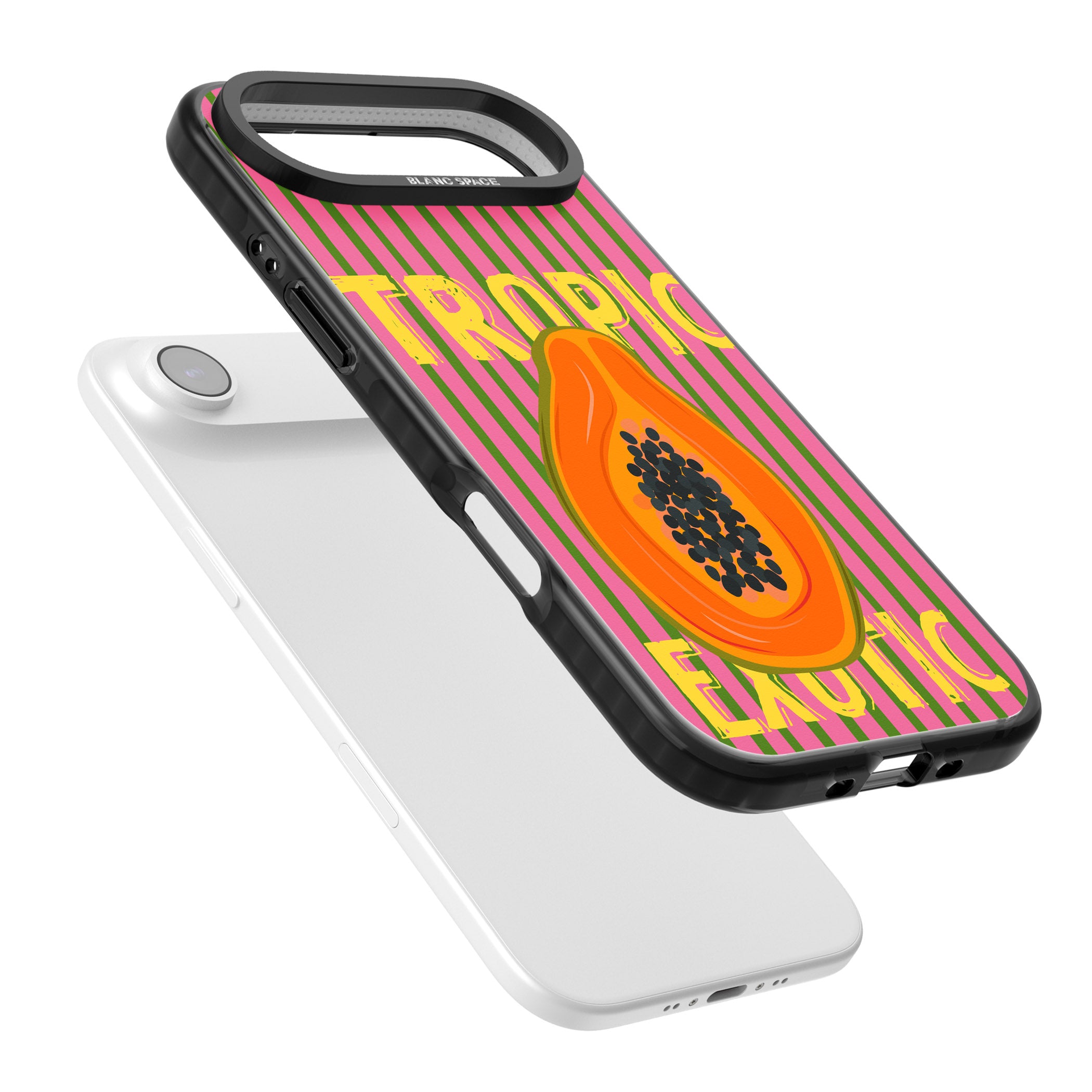 Tropic Exotic iPhone 17 Air Impact Pro Black Phone Case Colours