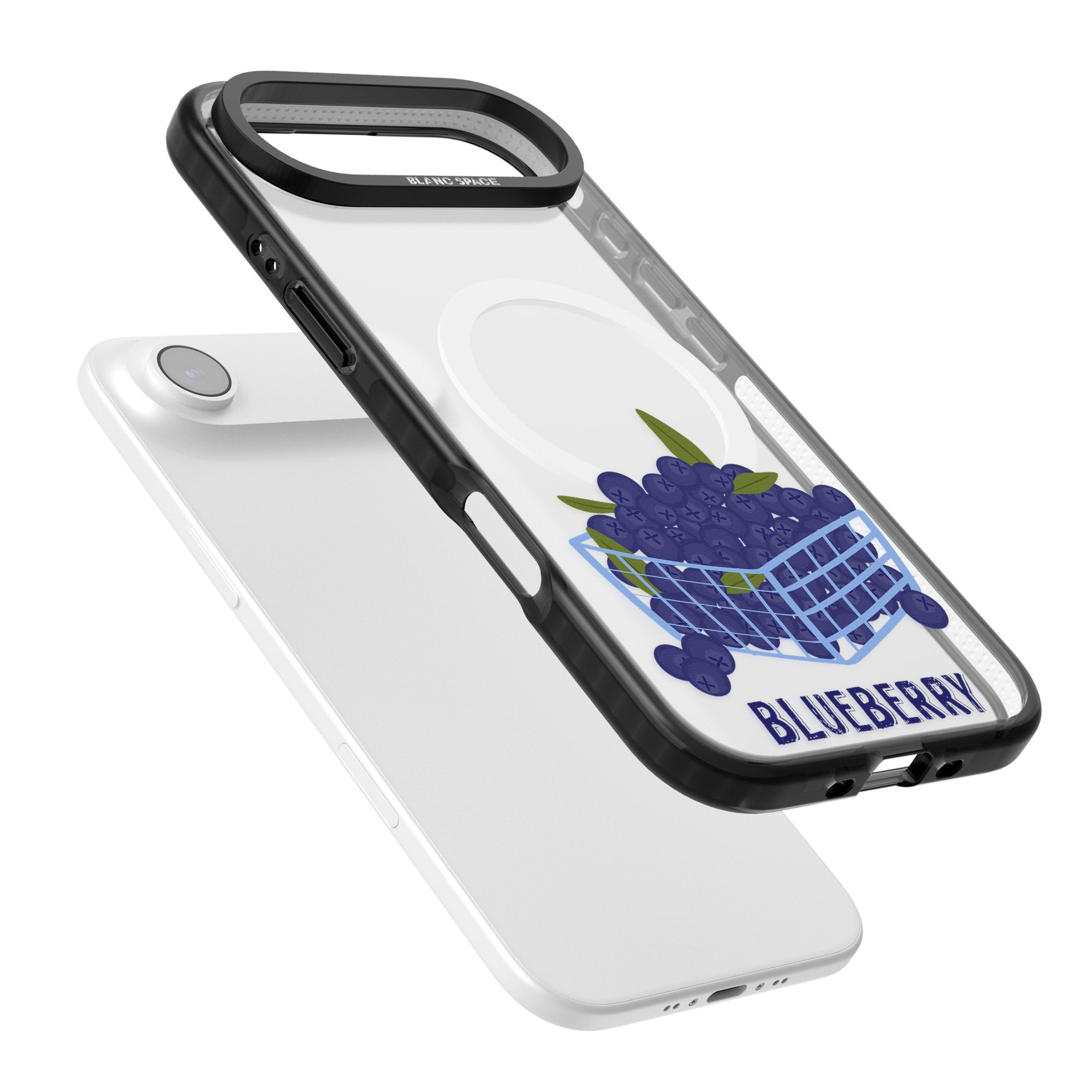 Blueberry Basket iPhone 17 Air Impact Pro Black Phone Case Colours