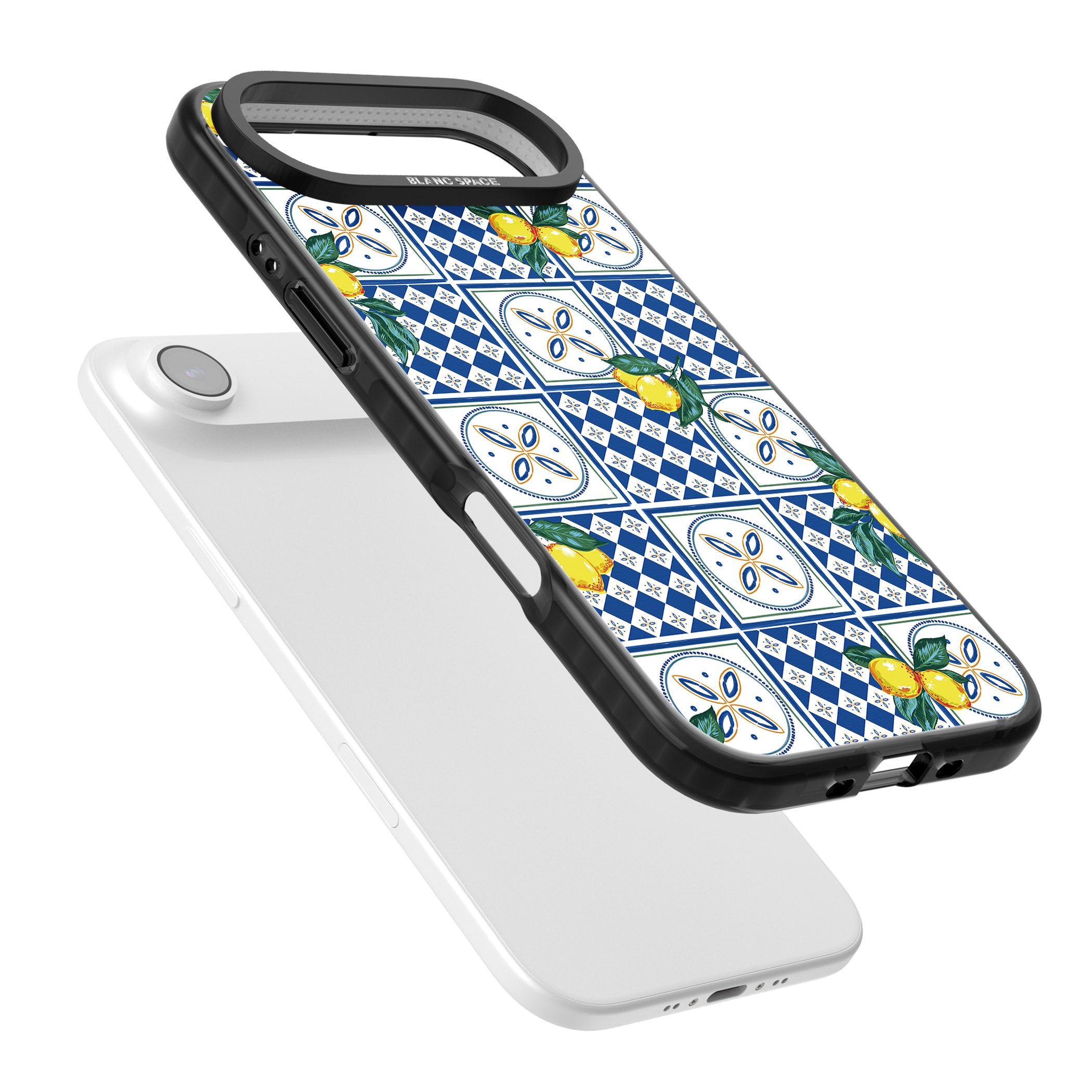 Lemon Tiles iPhone 17 Air Impact Pro Black Phone Case Colours