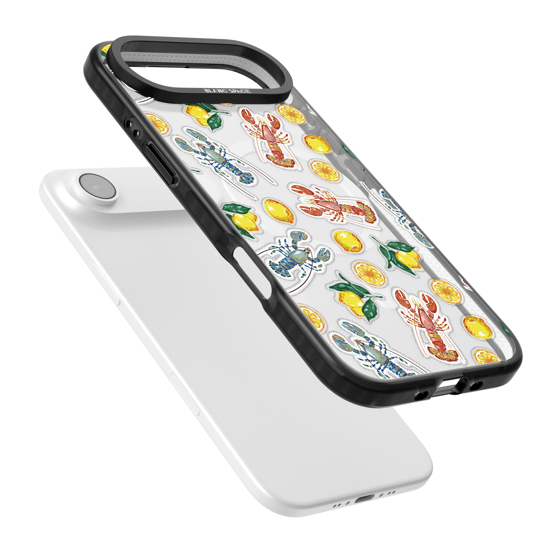 Lemons & Lobsters iPhone 17 Air Impact Pro Black Phone Case Colours